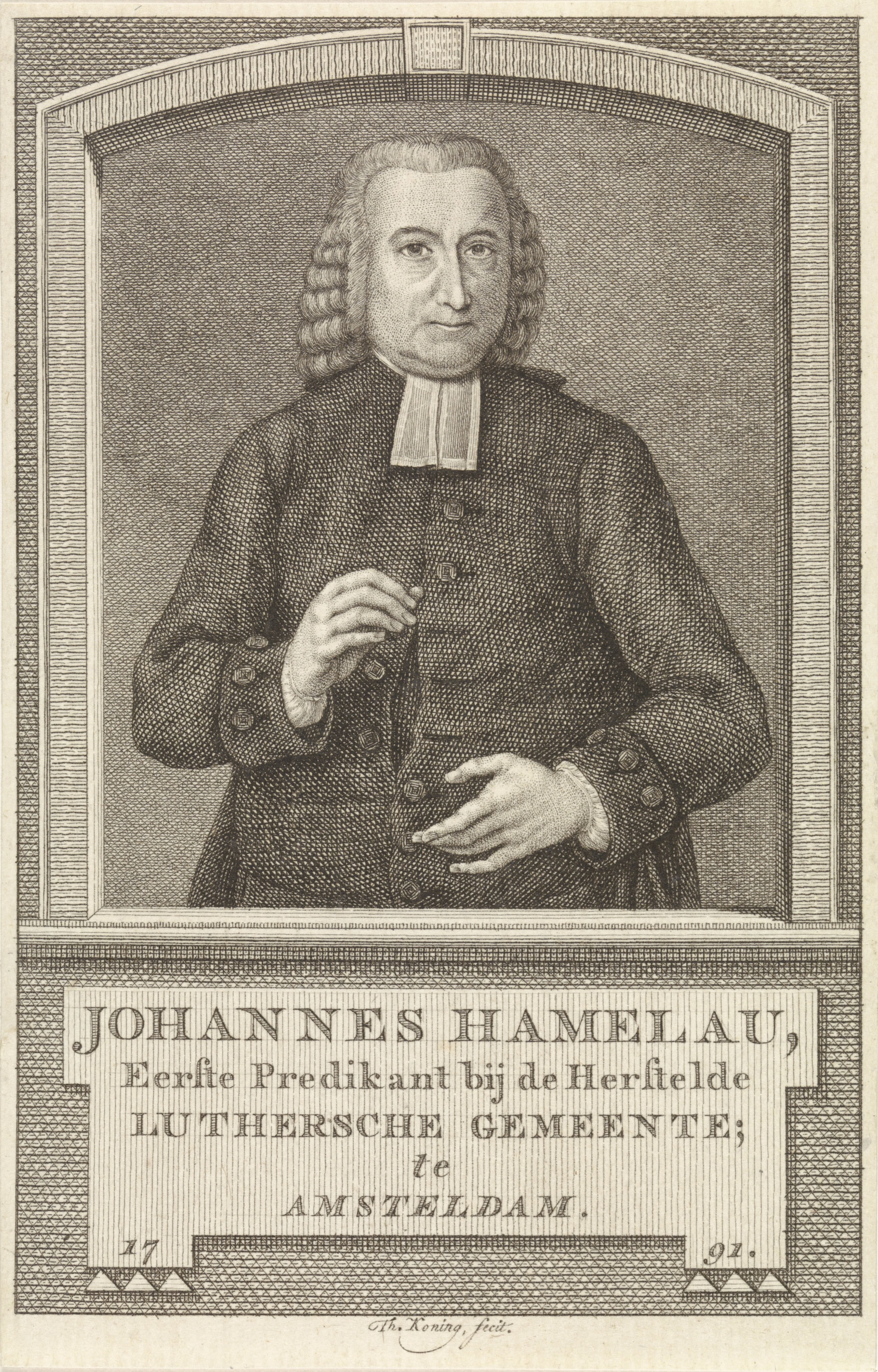 Portret van Johannes Hamelau
