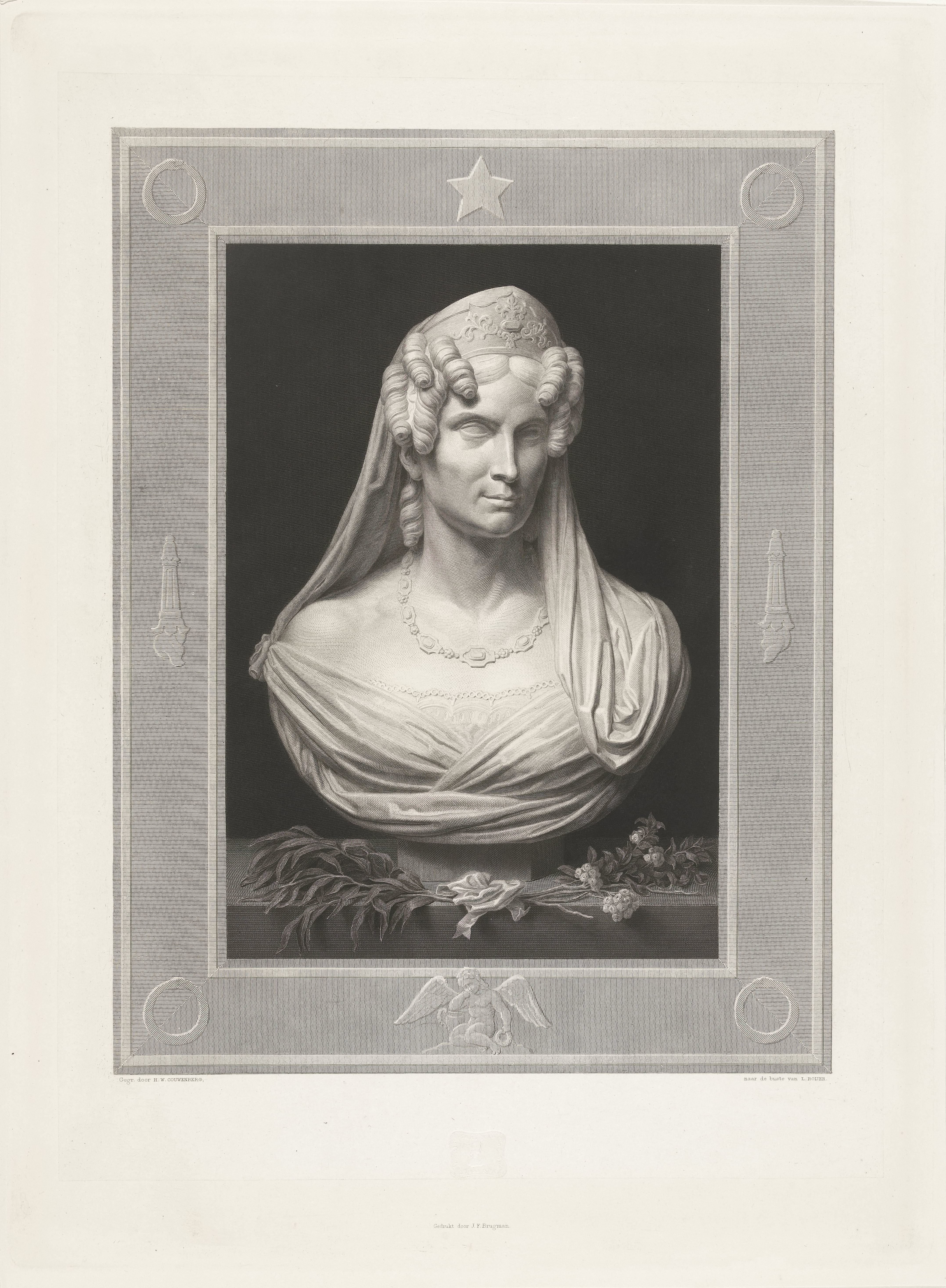 Buste van Wilhelmina van Pruisen