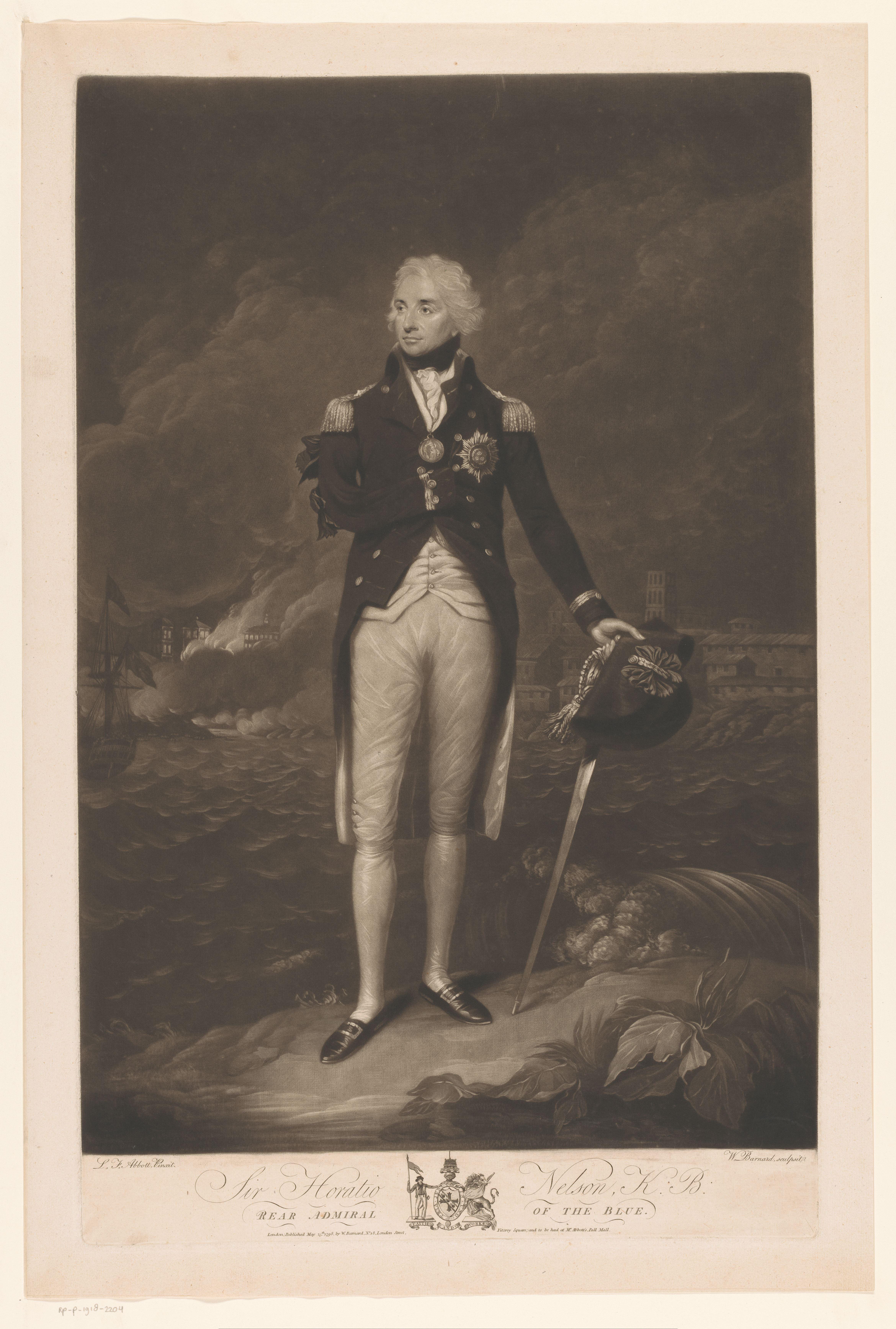 Portret van Horatio Nelson