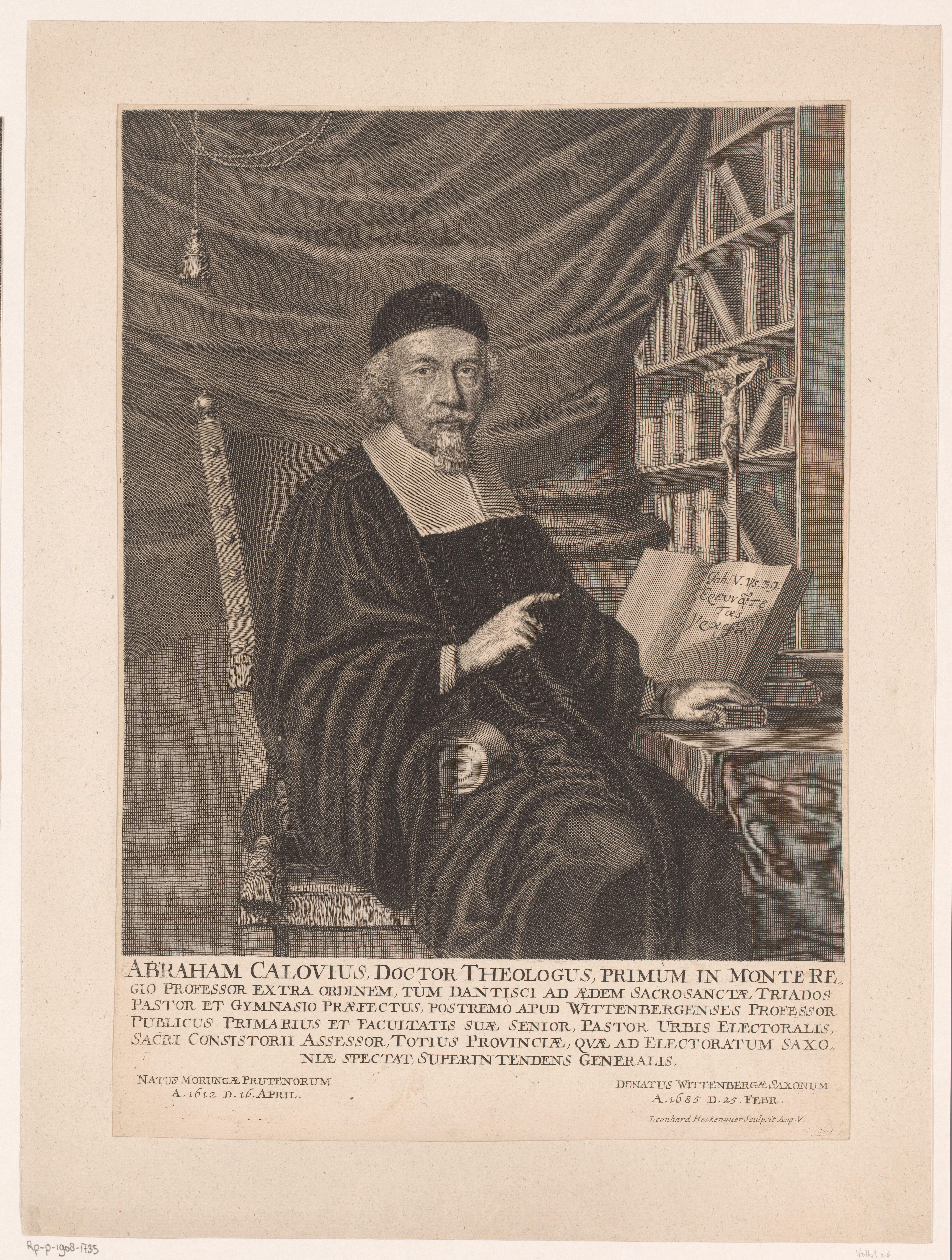 Portret van Abraham Calovius