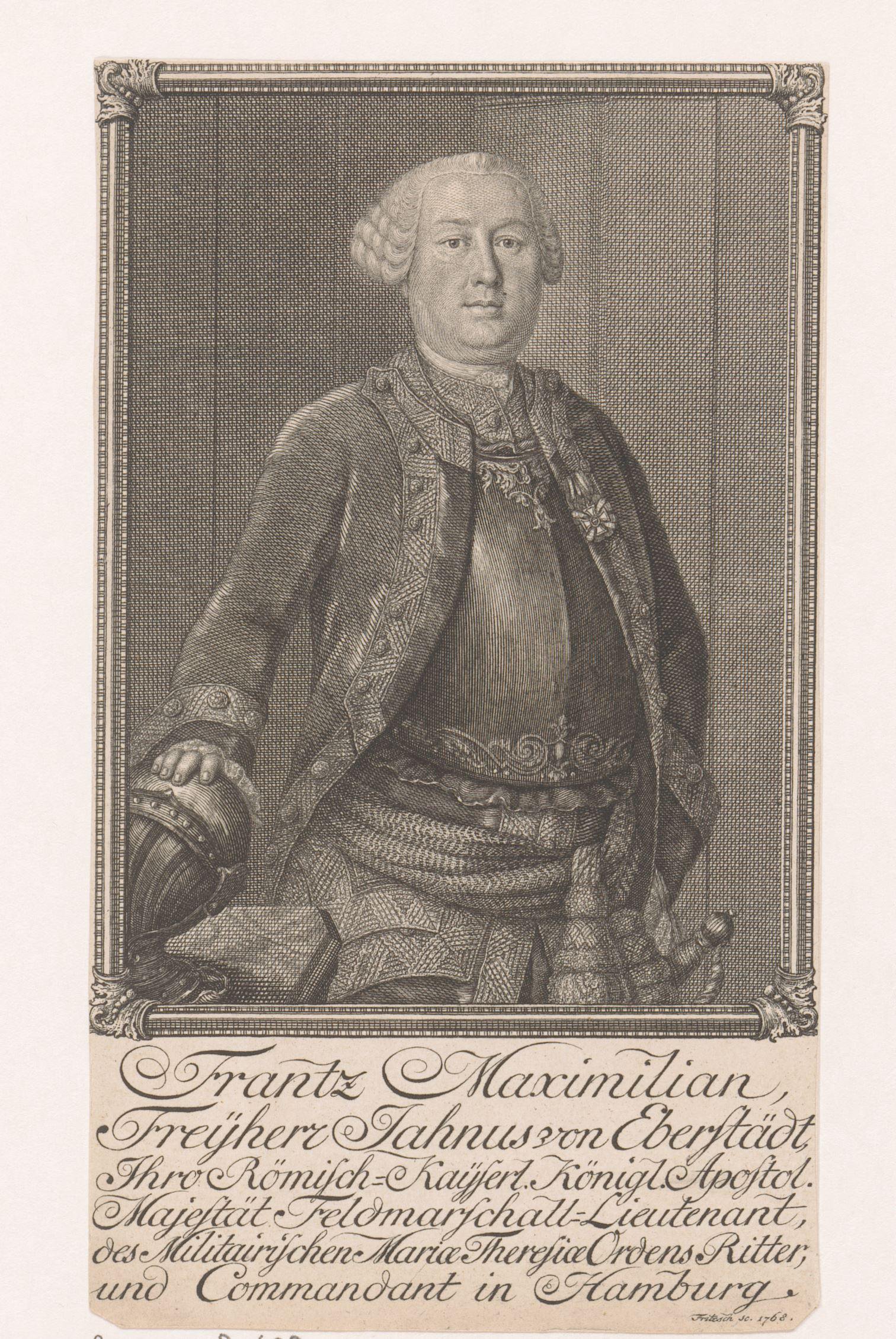 Portret van Franz Maximilian Jahnus von Eberstädt