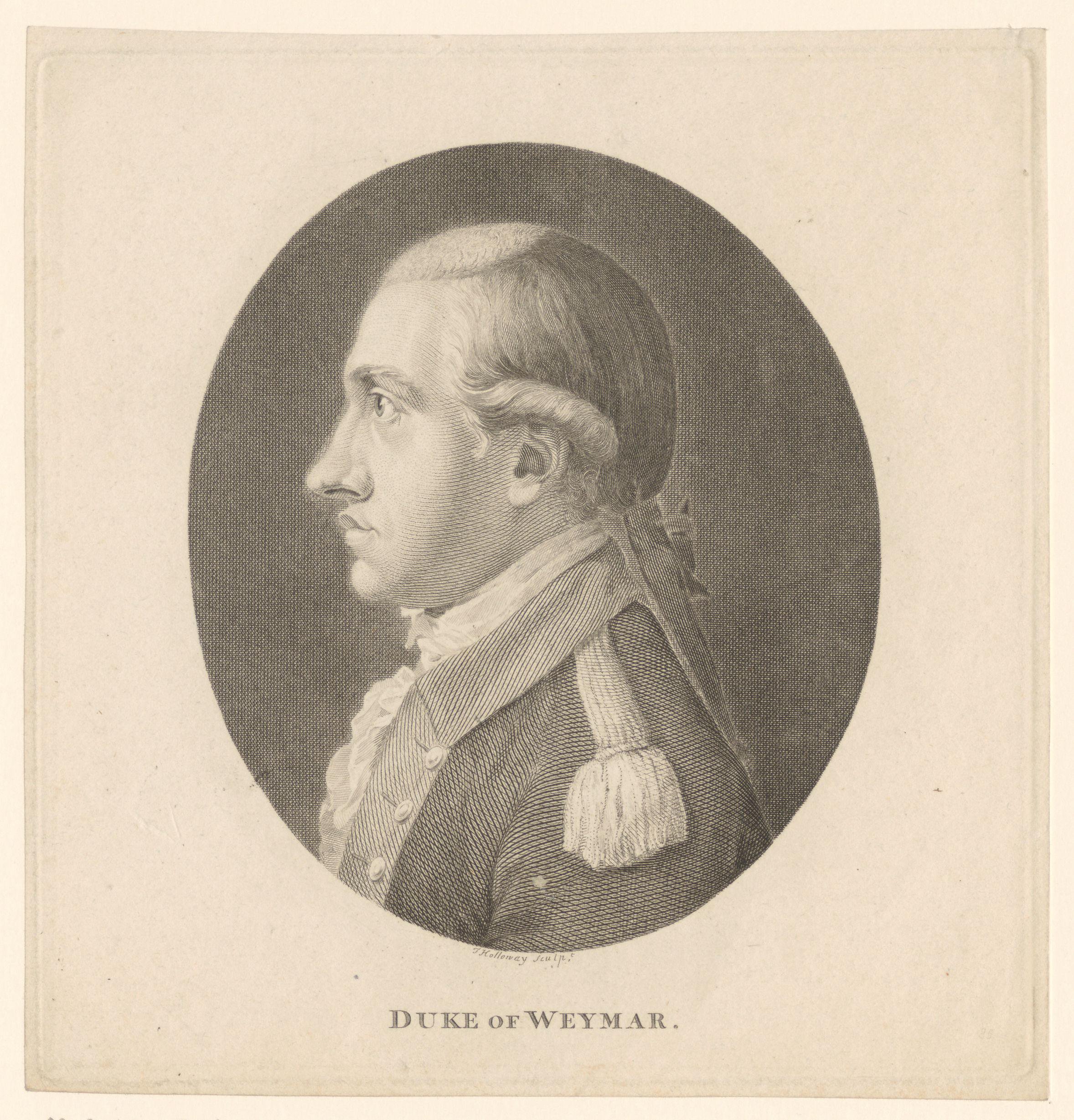 Portret van Karel August van Saksen-Weimar-Eisenach
