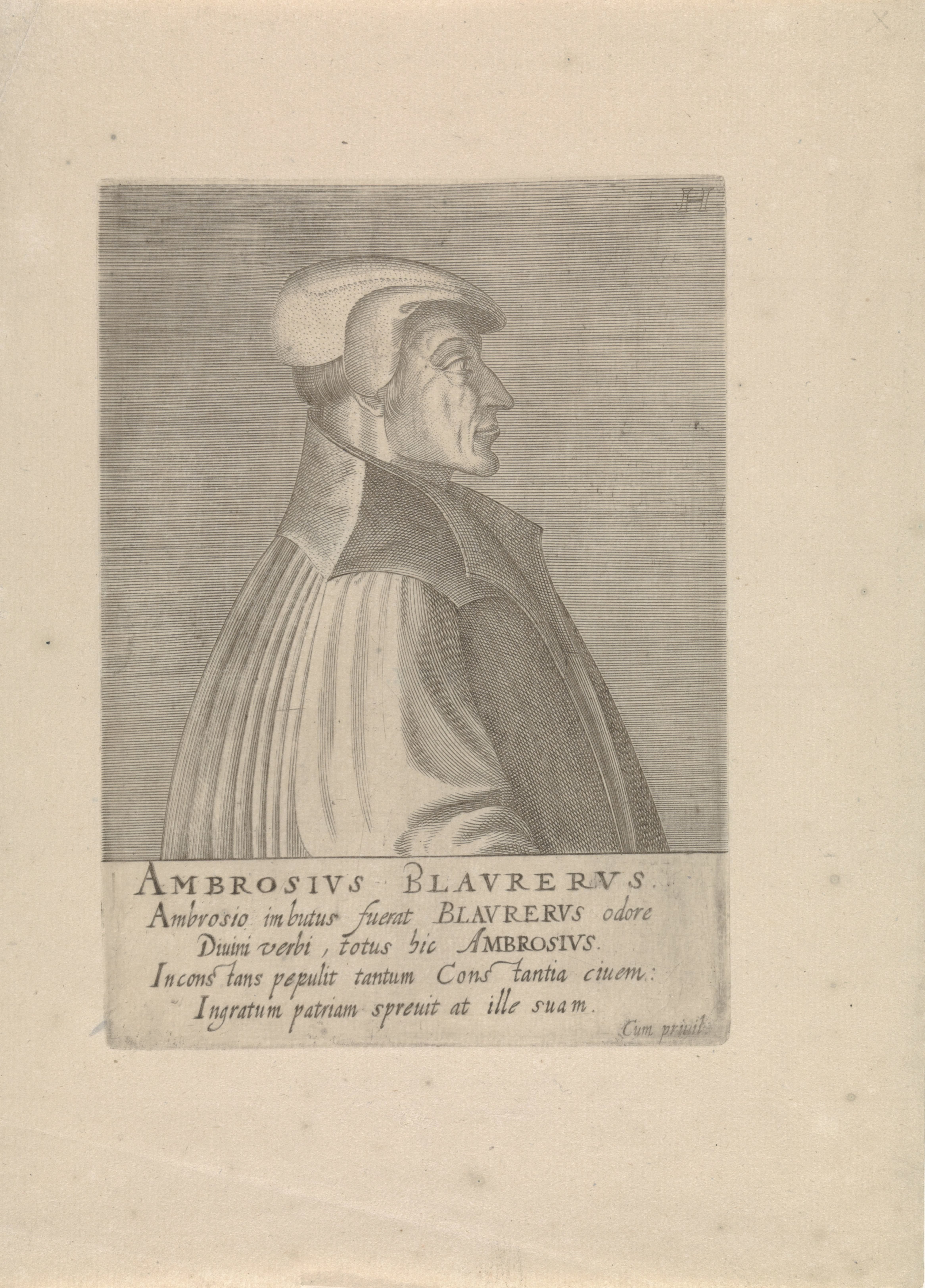 Portret van Ambrosius Blaurer