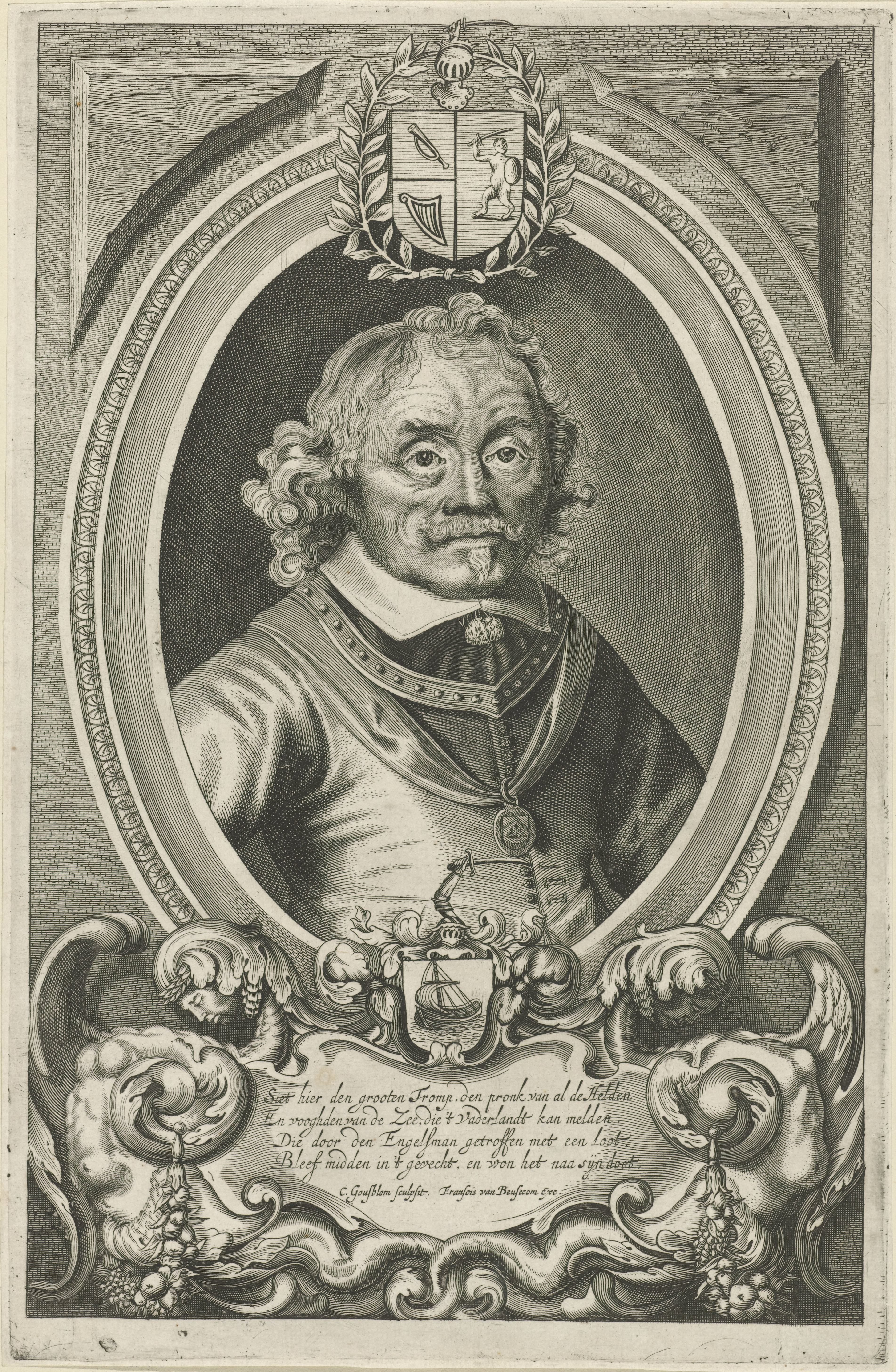 Portret van admiraal Maarten Harpertszoon Tromp