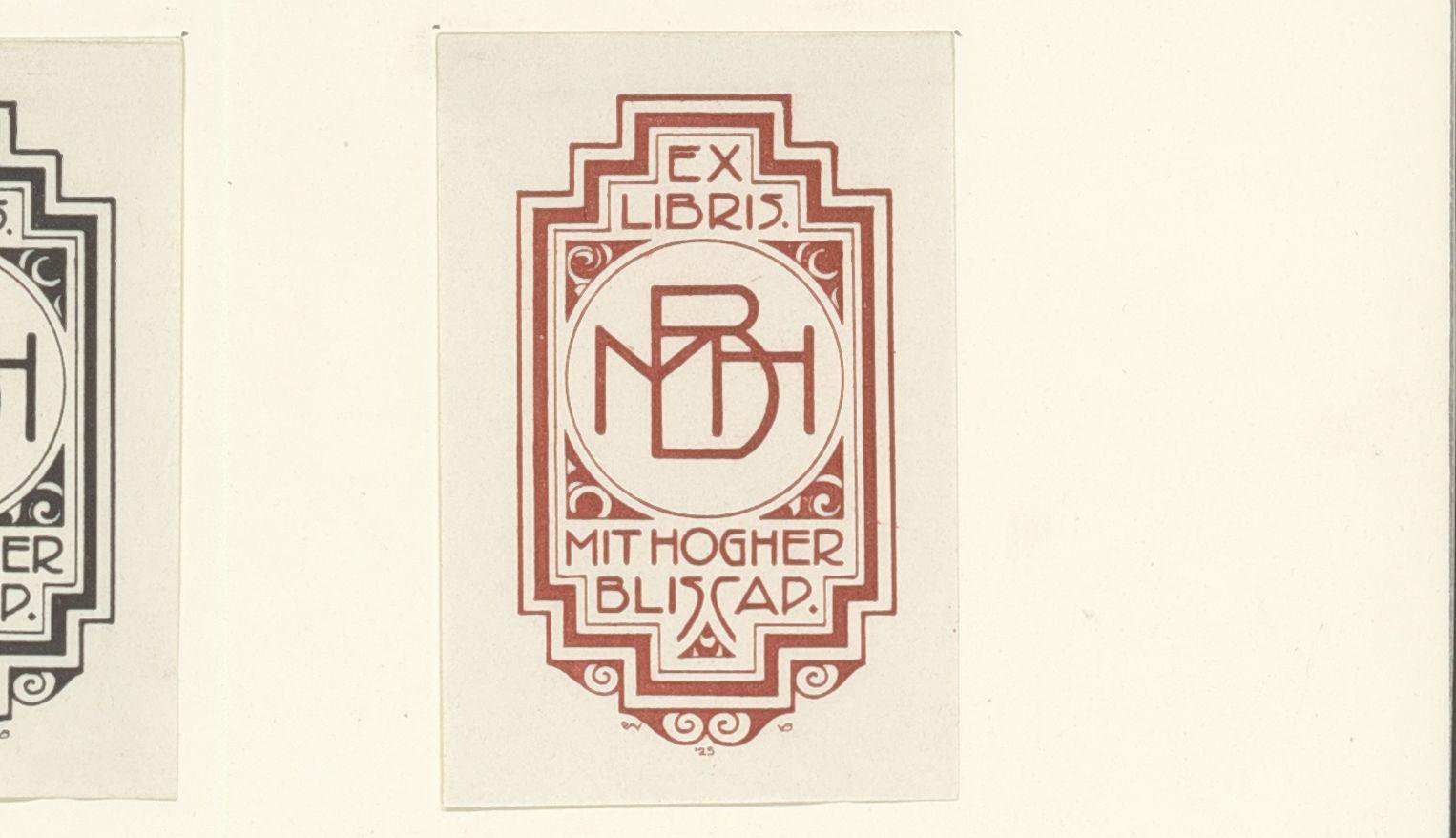 Ex libris van Marjorie Harriet Bottenheim