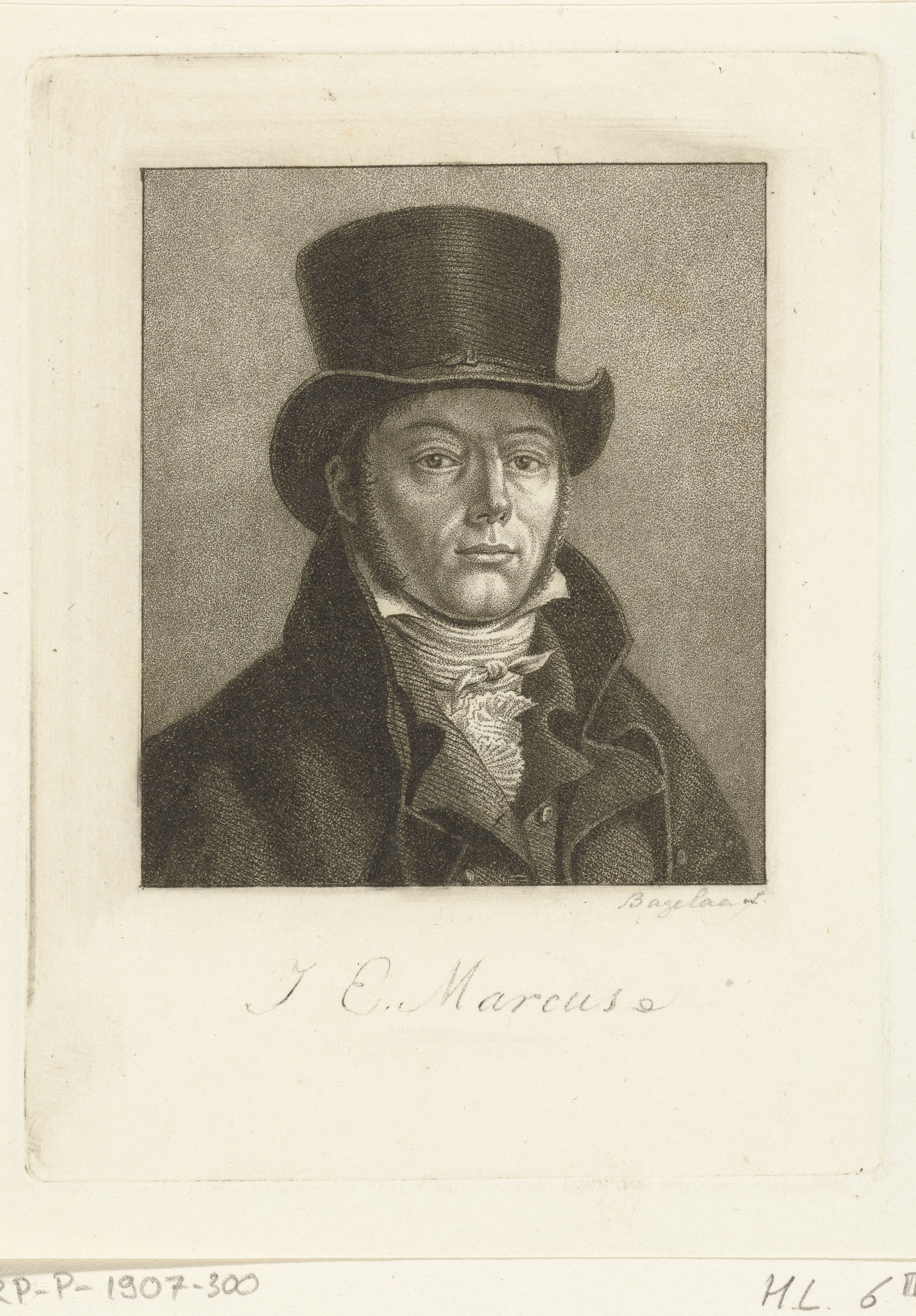 Portret van Jacob Ernst Marcus