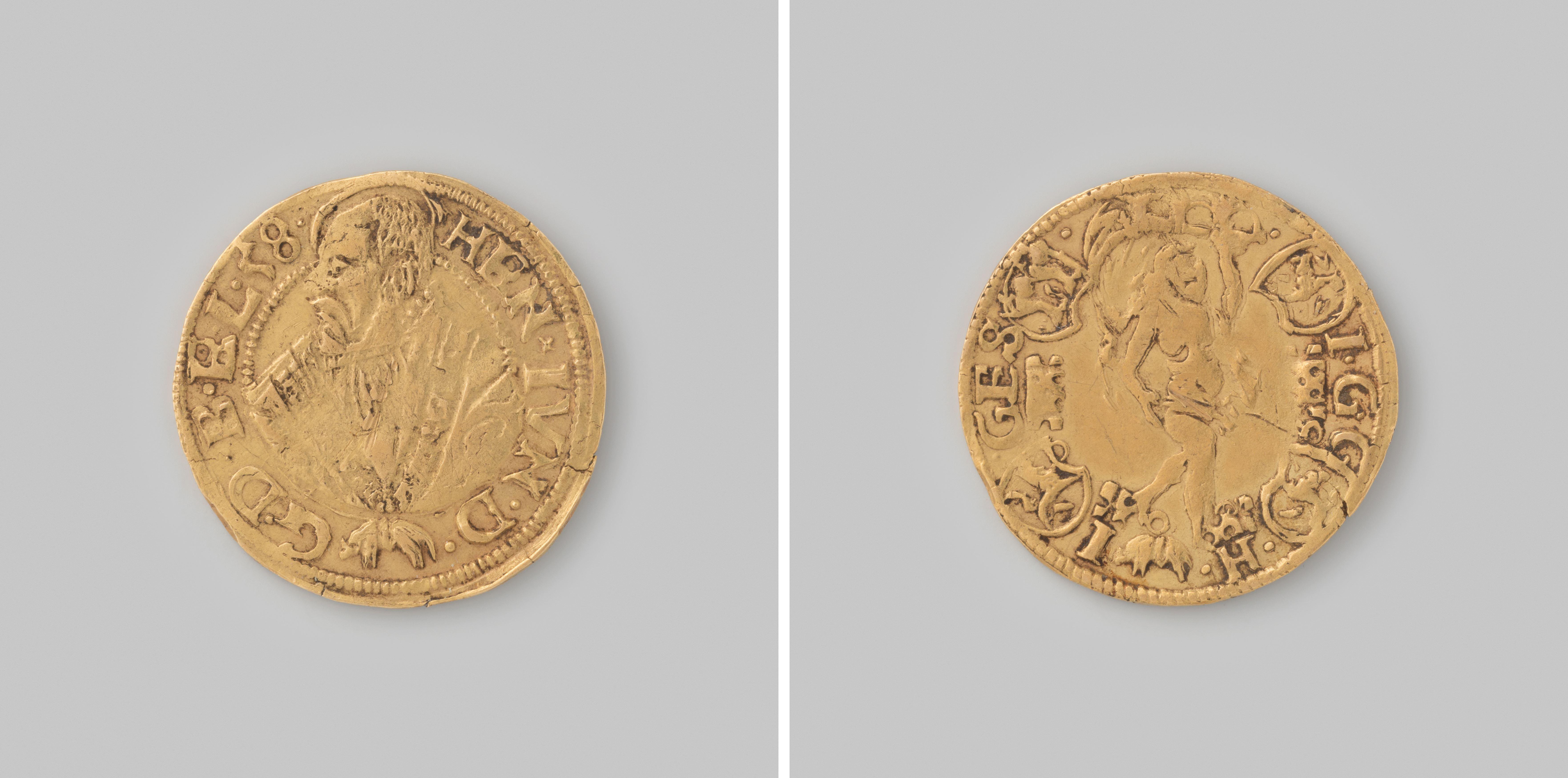 Dukaat uit Brunswijk van Heinrich II, 1558