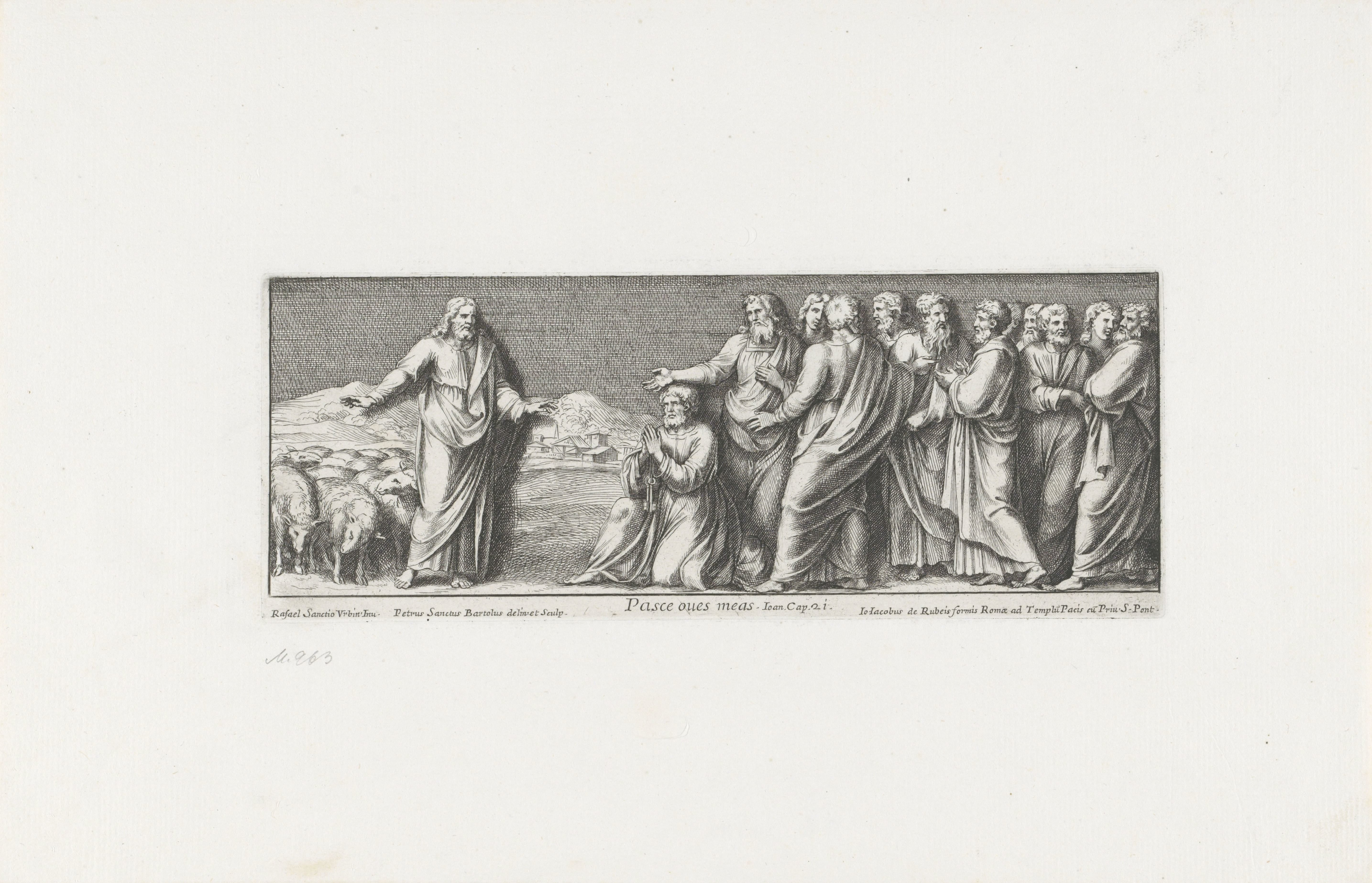 Christus stelt Petrus aan als hoofd van zijn kerk