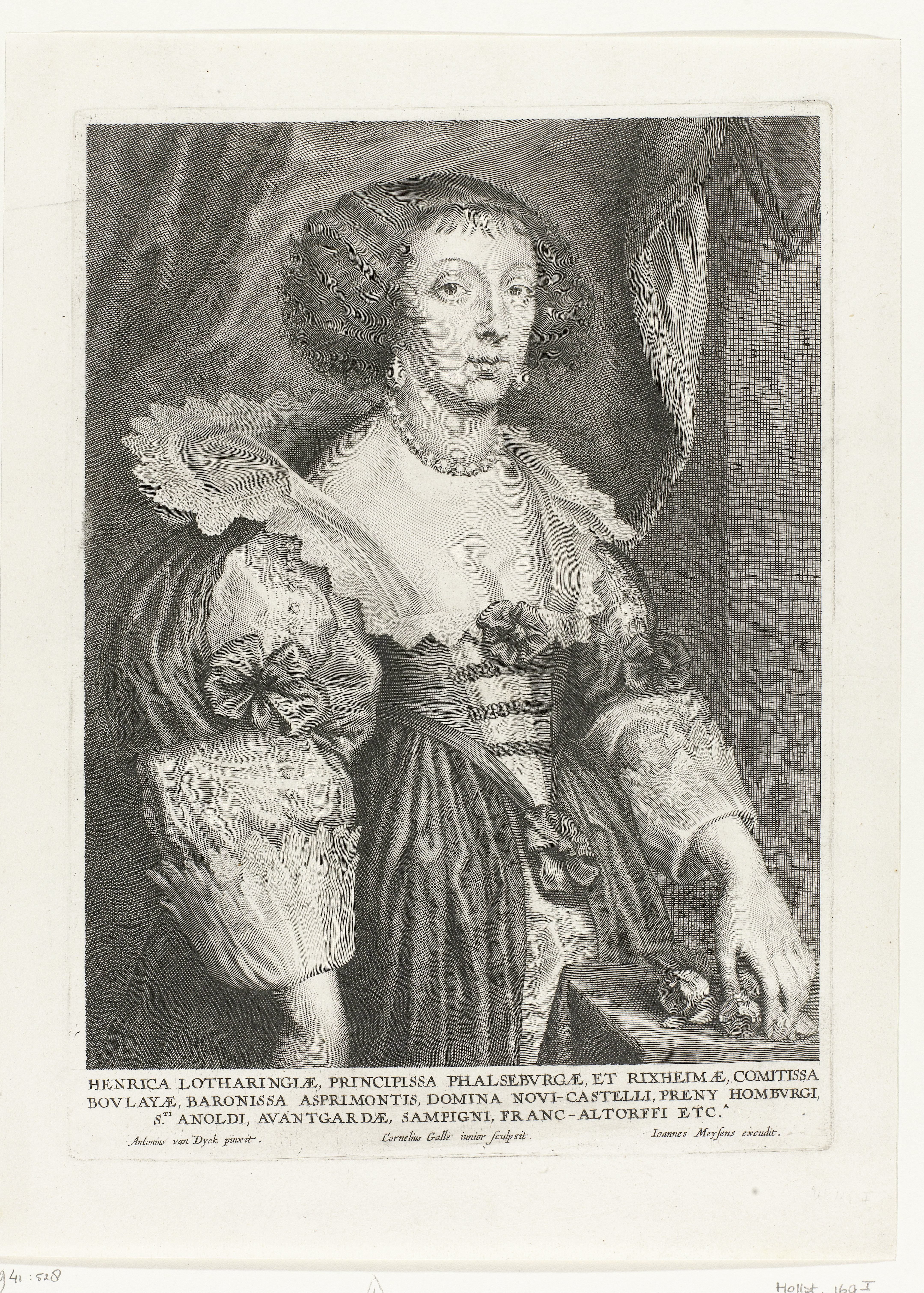 Portret van Henriëtte van Lotharingen