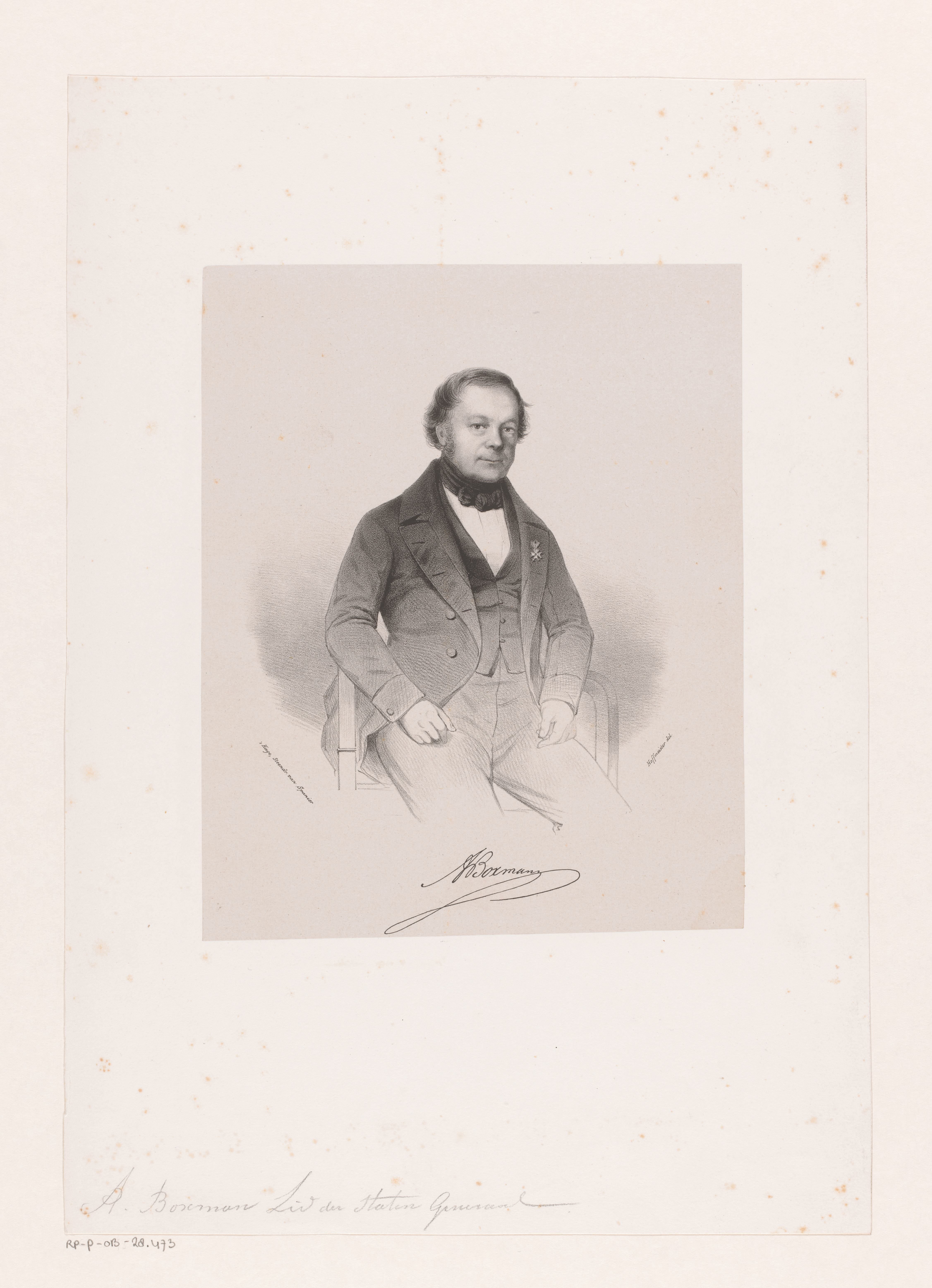 Portret van Abraham Boxman