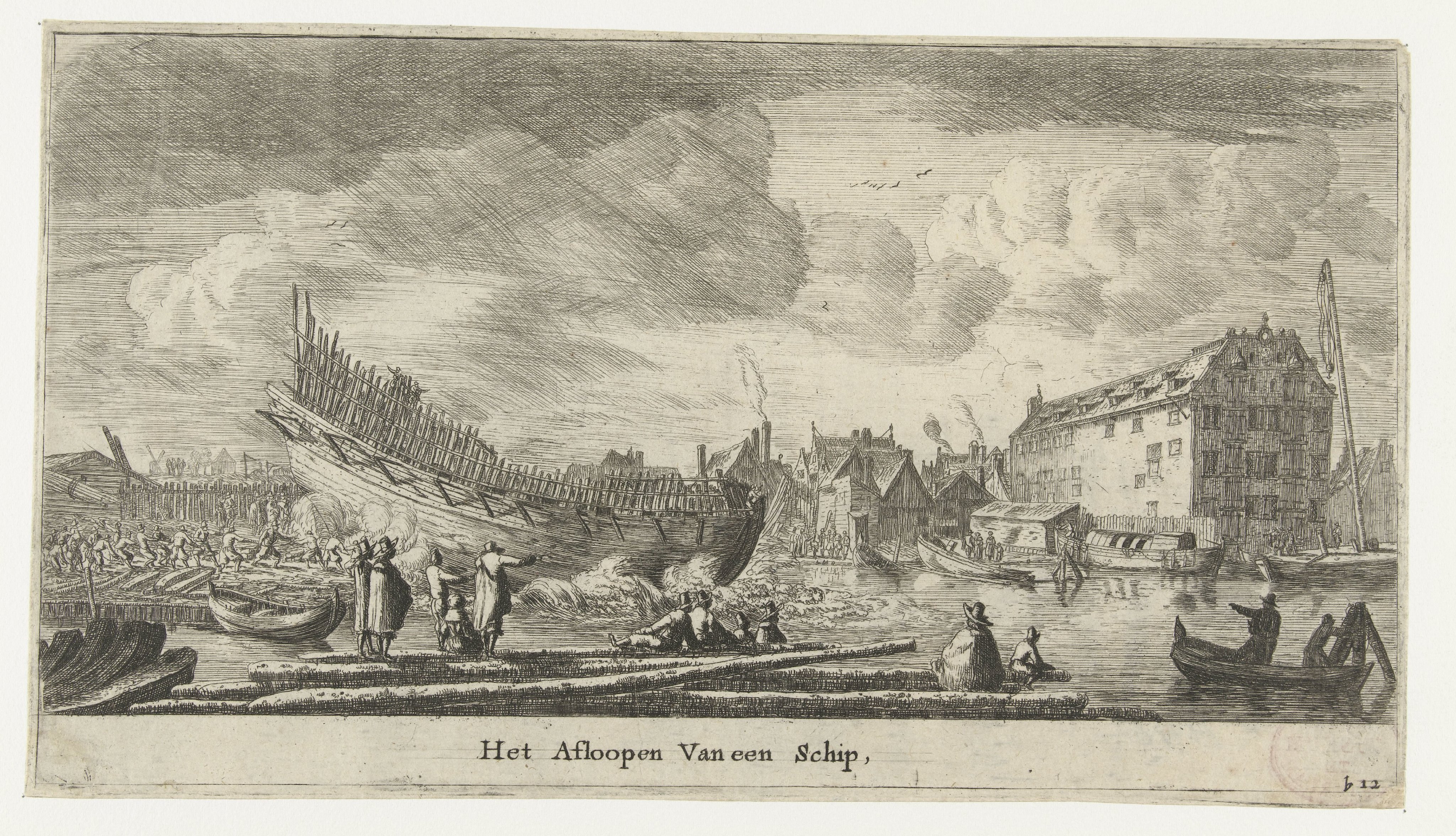 Tewaterlating van een schip