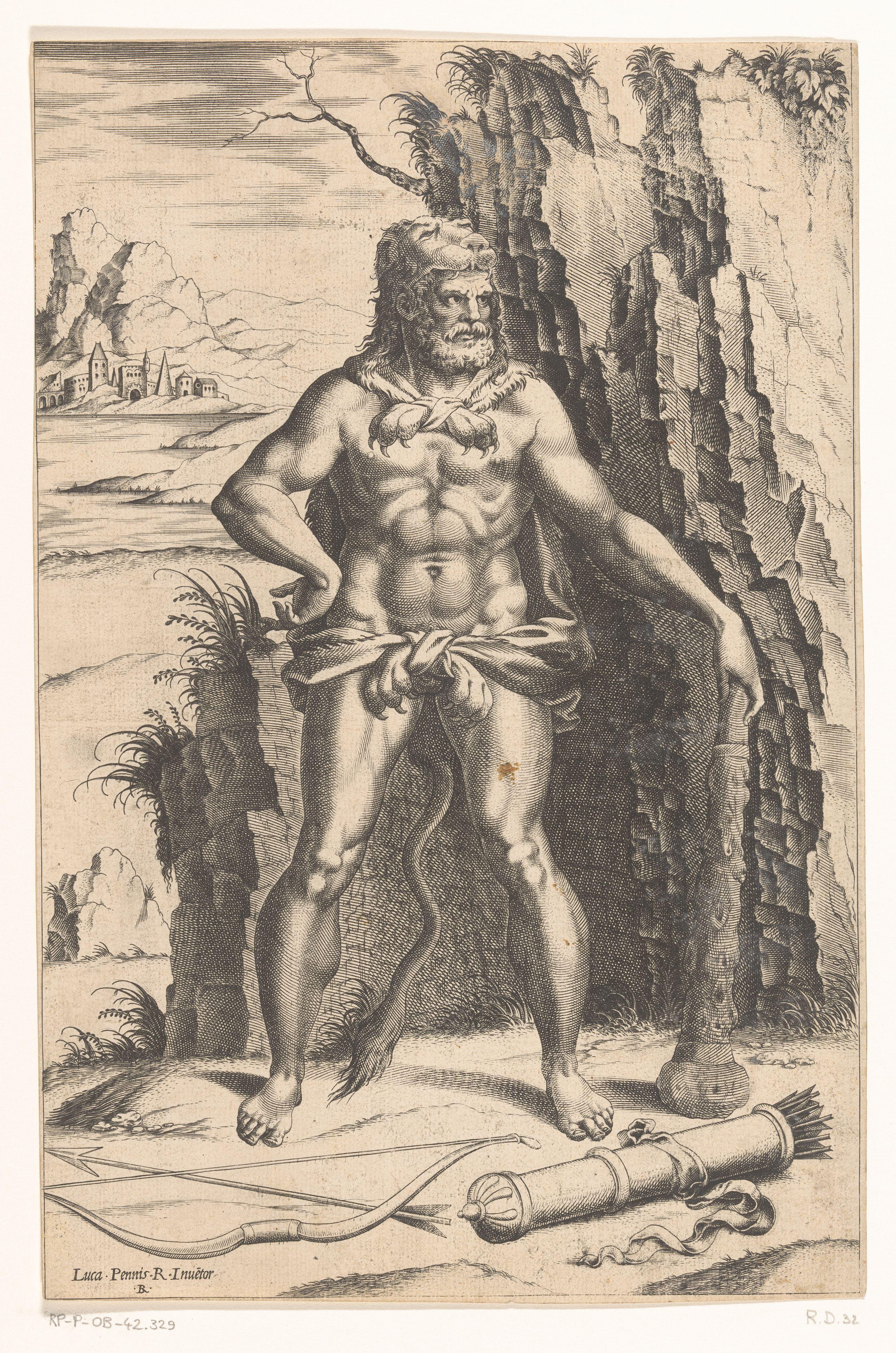 Hercules in een landschap