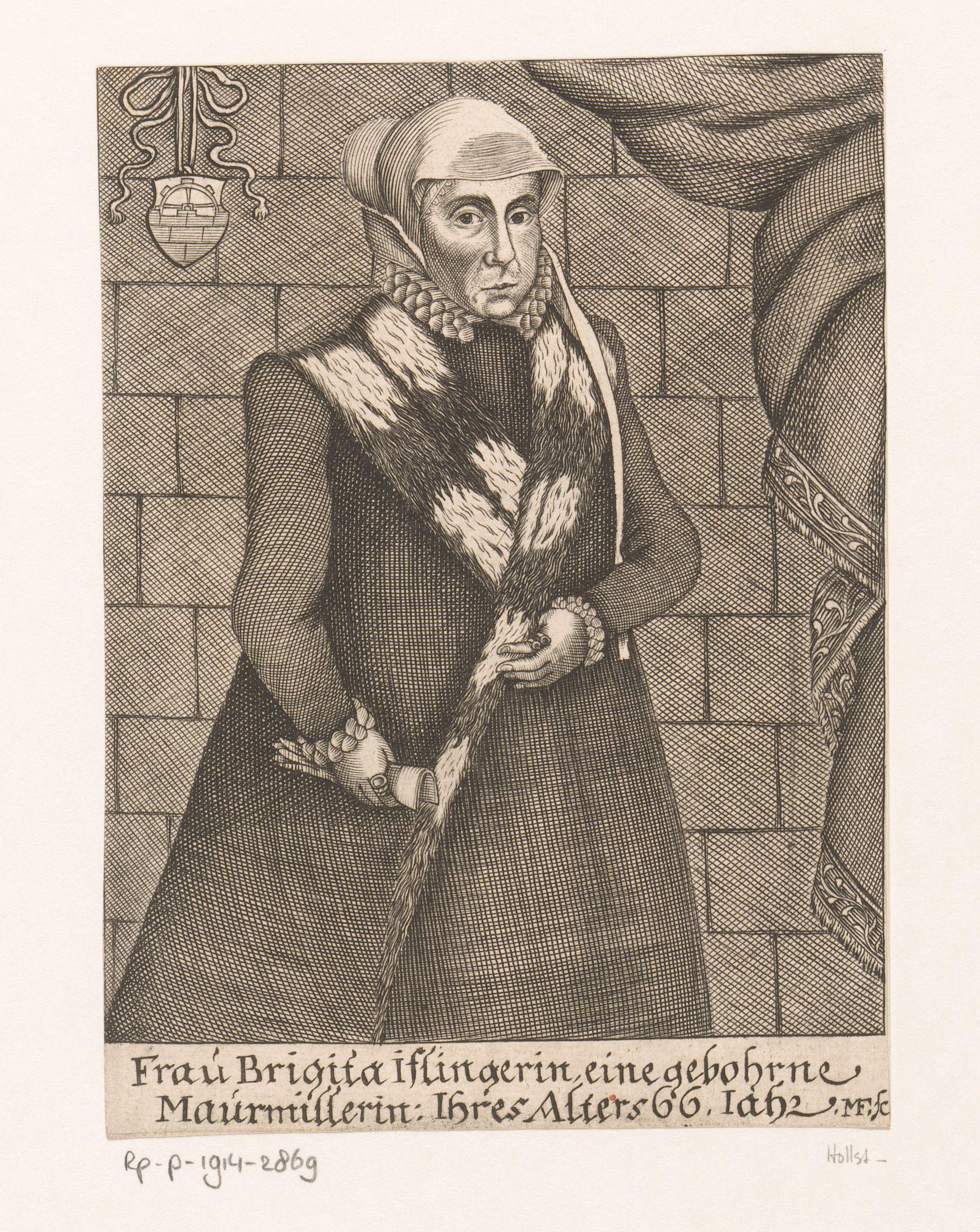 Portret van Brigitta Iflinger op 66-jarige leeftijd