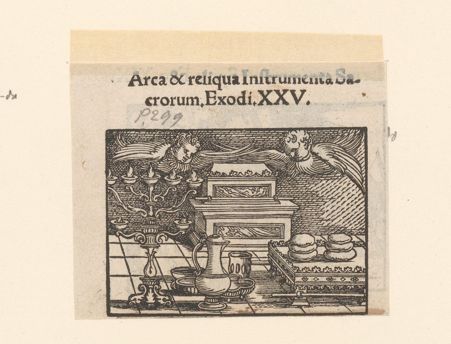 Ark van het Verbond met cherubijnen in de tempel