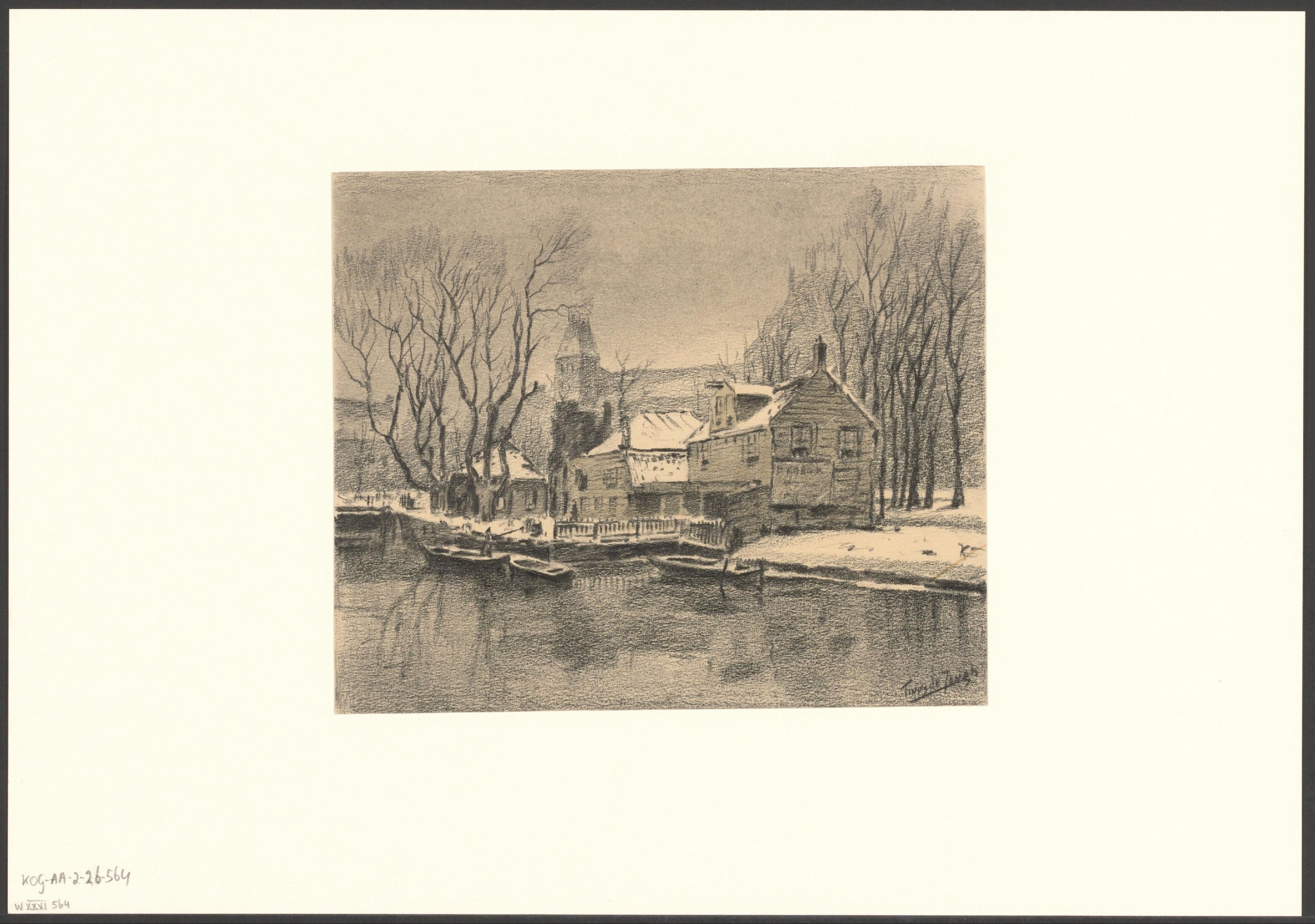 Gezicht op de Boerenwetering en het Rijksmuseum Amsterdam