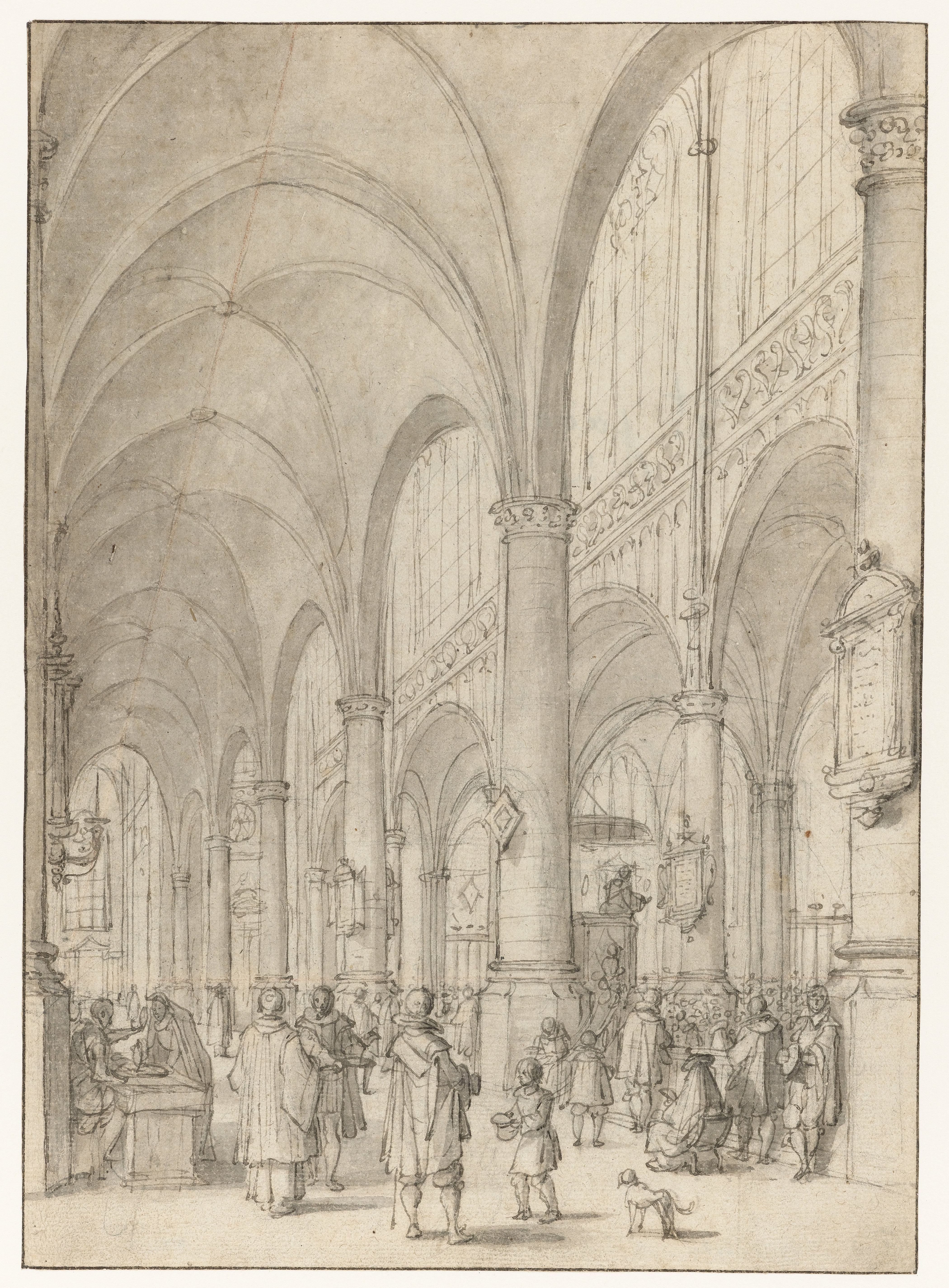 Interieur van de Sint-Jacobskerk te Antwerpen