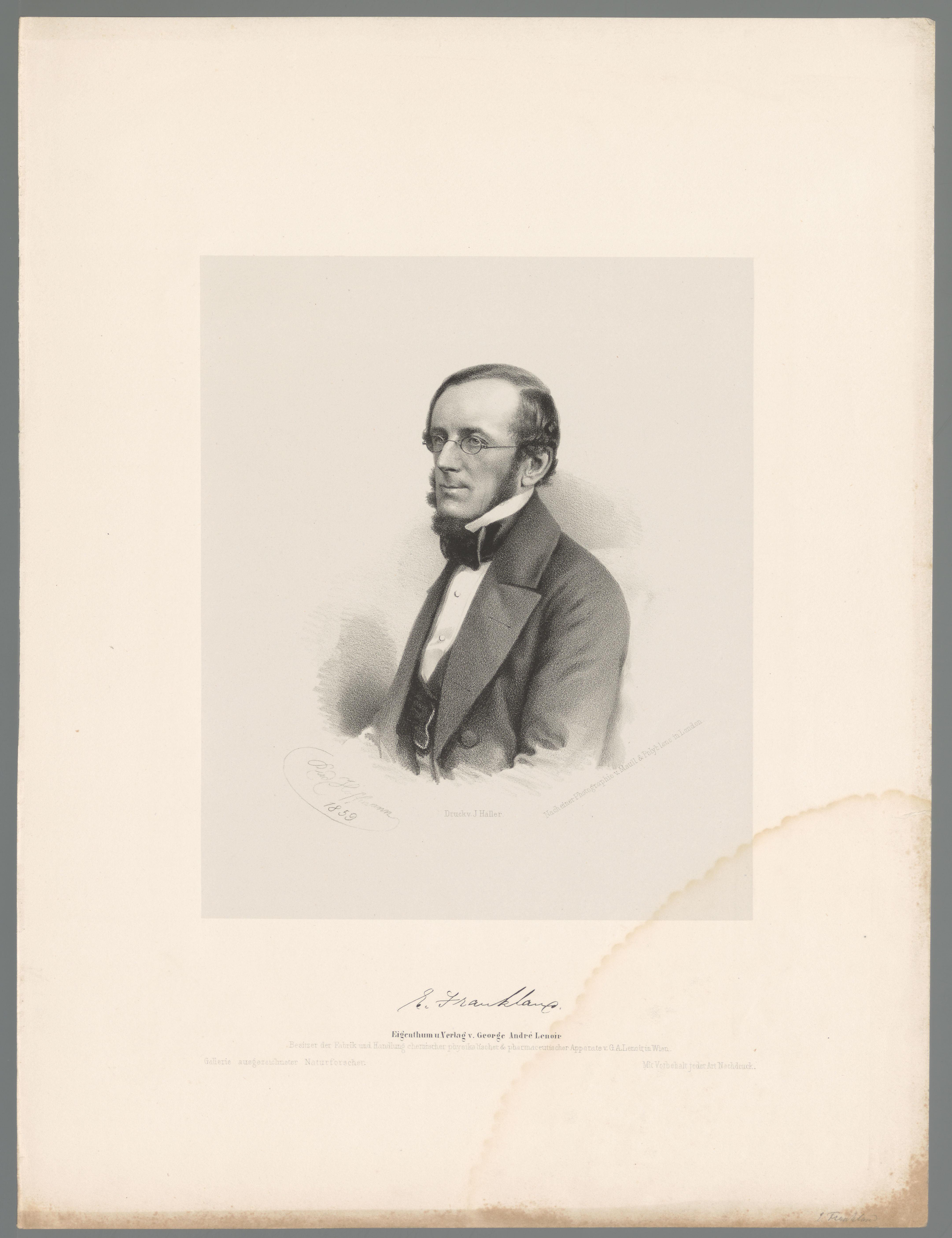 Portret van Edward Frankland