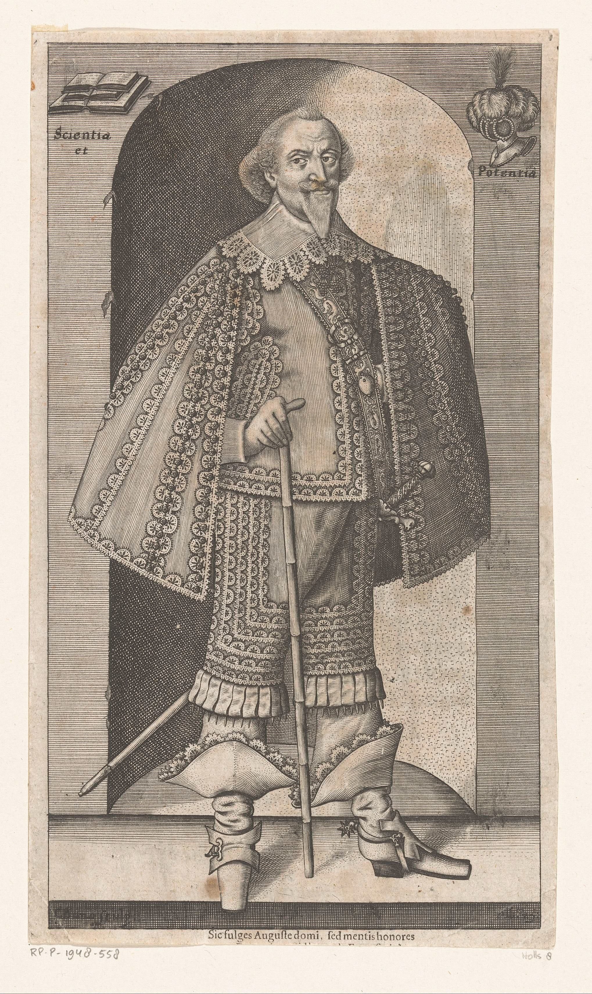 Portret van August II von Braunschweig-Lüneburg
