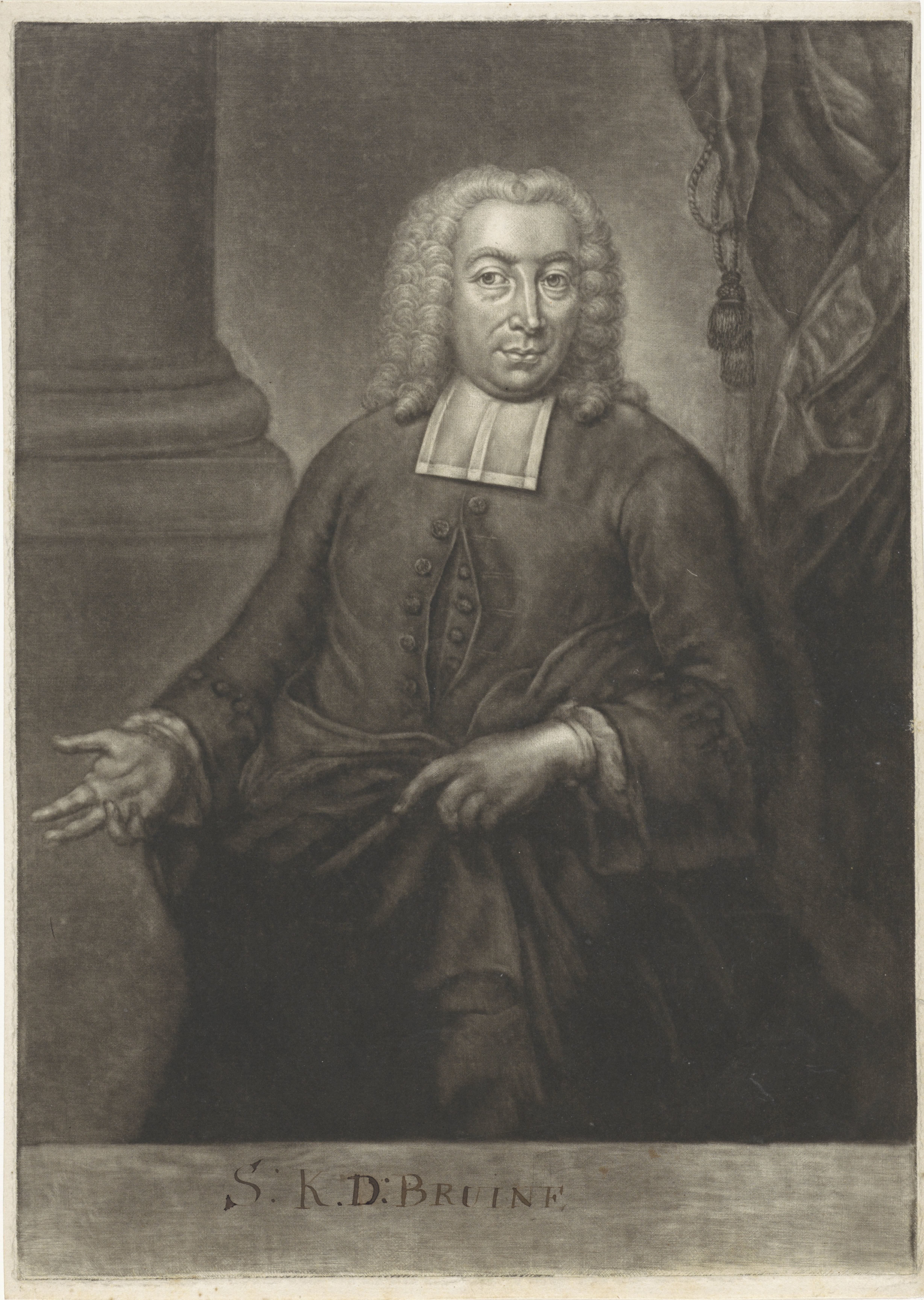 Portret van Samuel Koenraad de Bruine