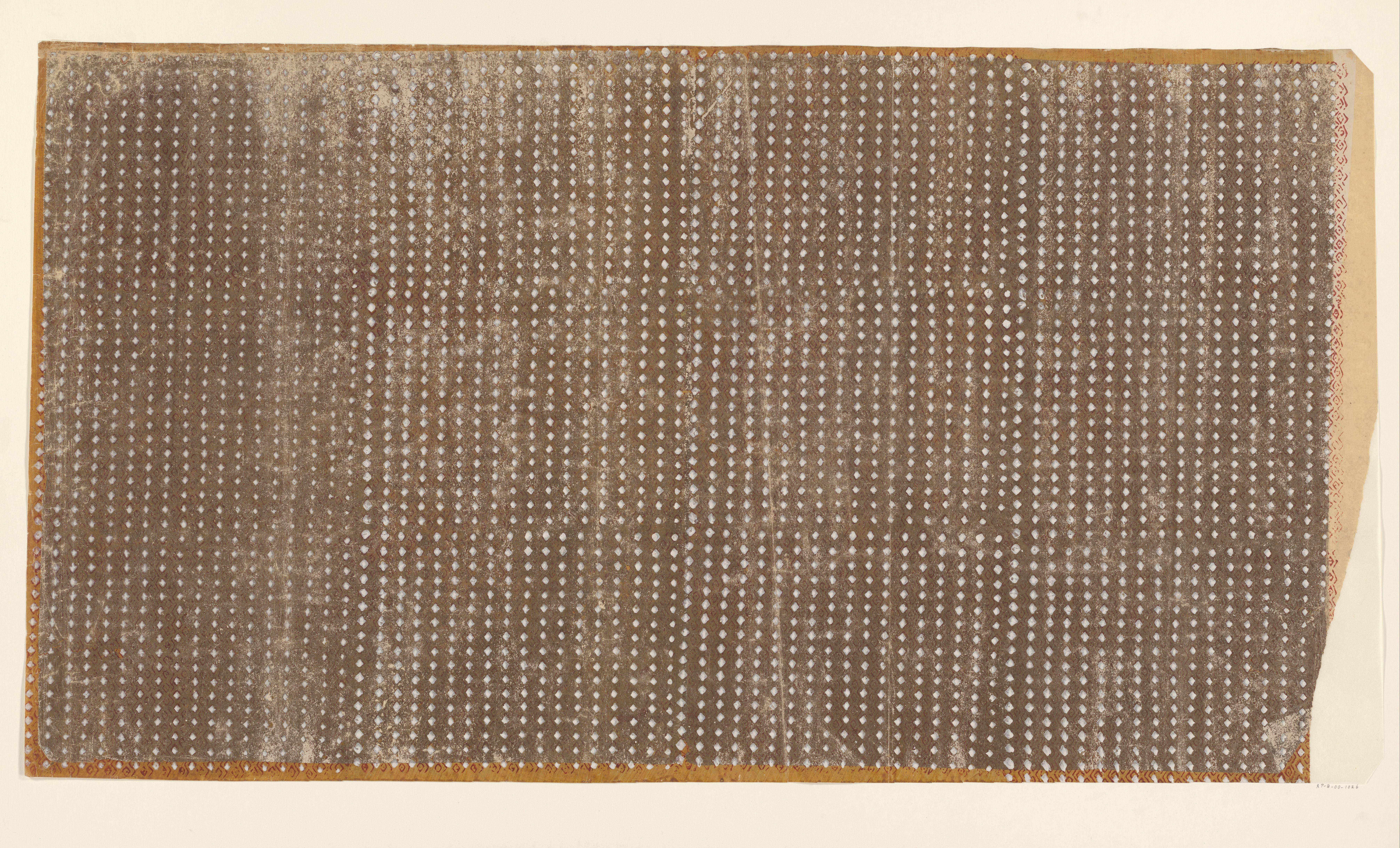 Blad met ruitenpatroon (één van acht identieke bladen)