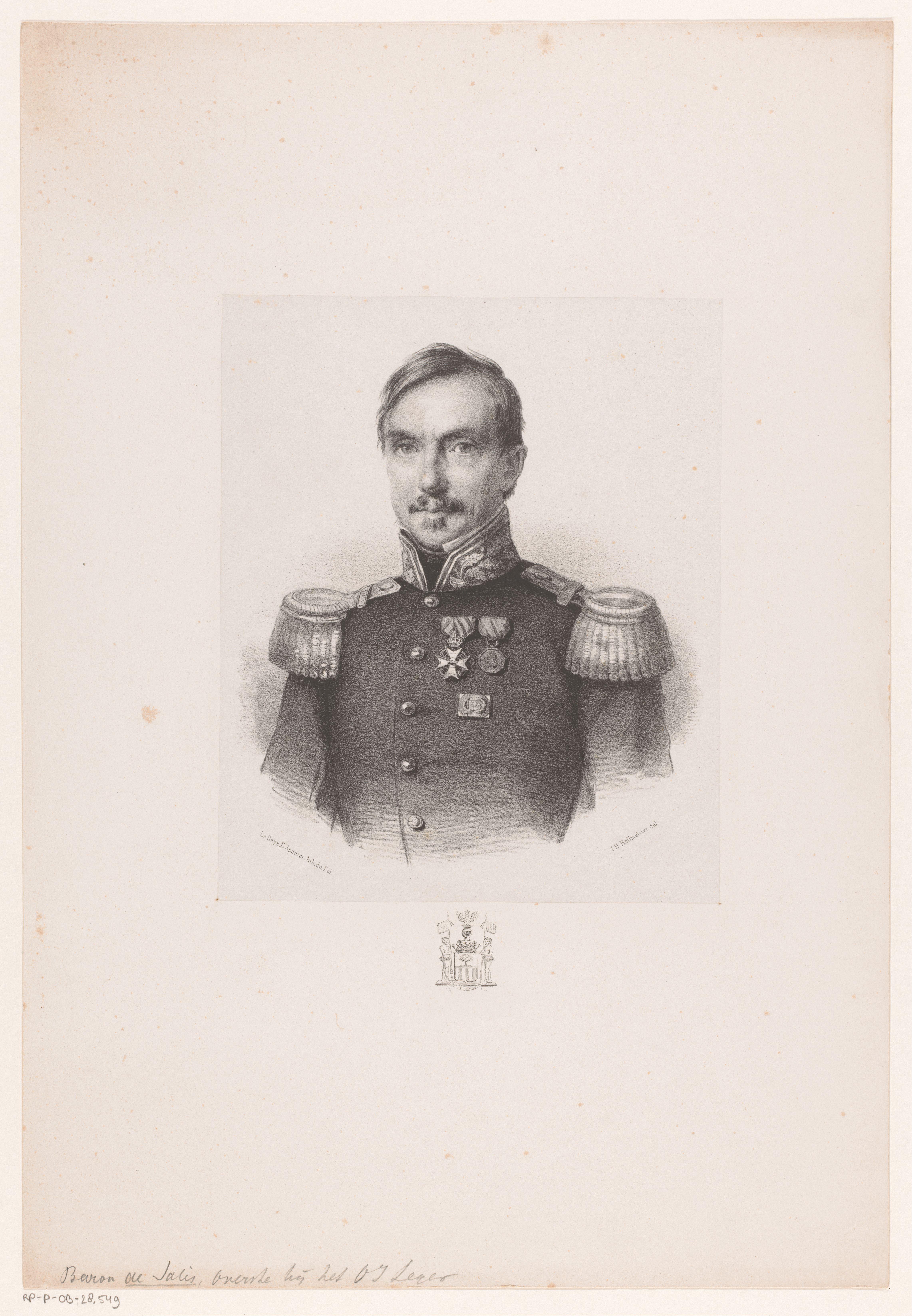 Portret van Carel Paul Amarant de Salis Soglio Mayenfeld