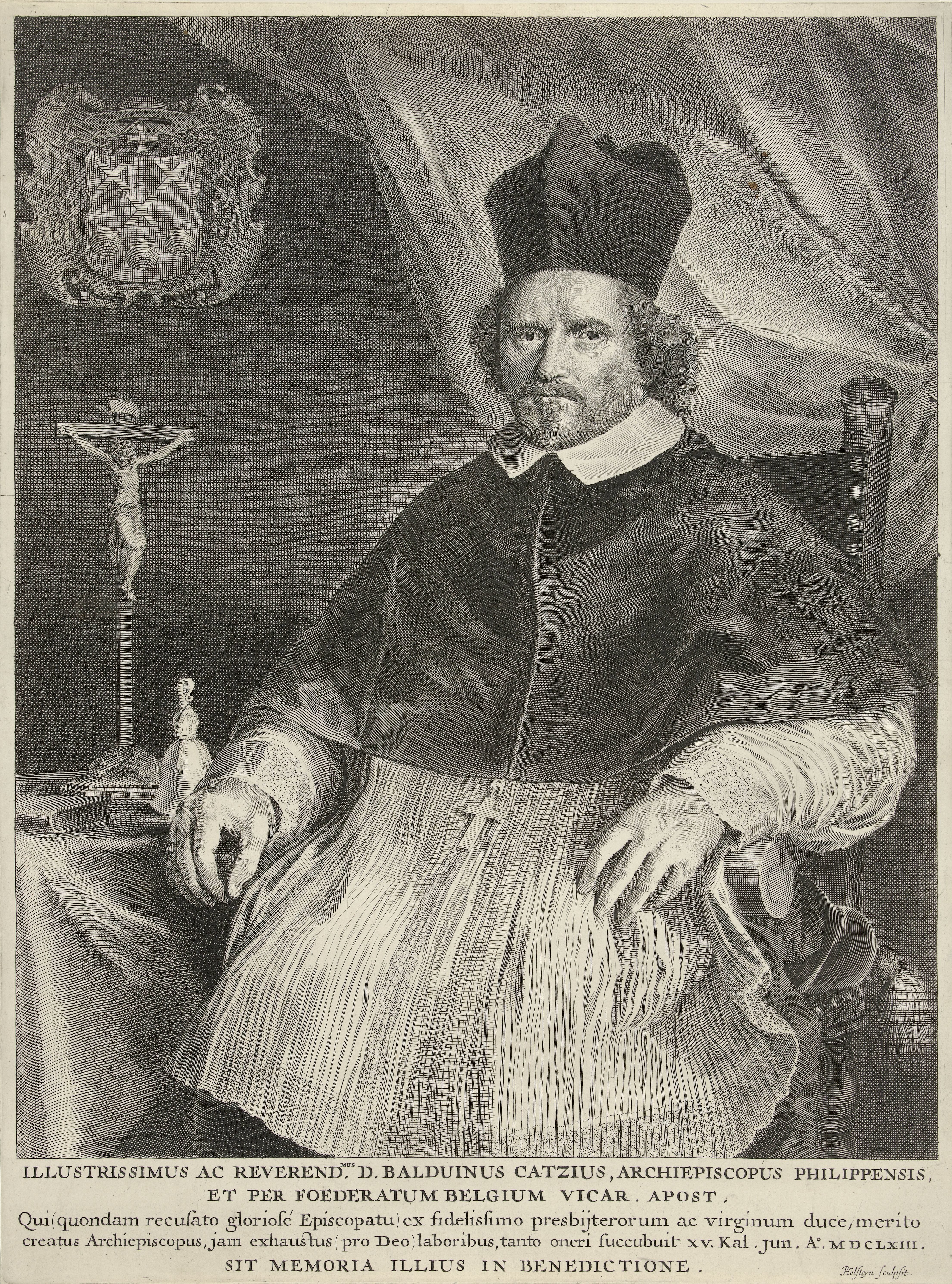 Portret van Balduinus Cats