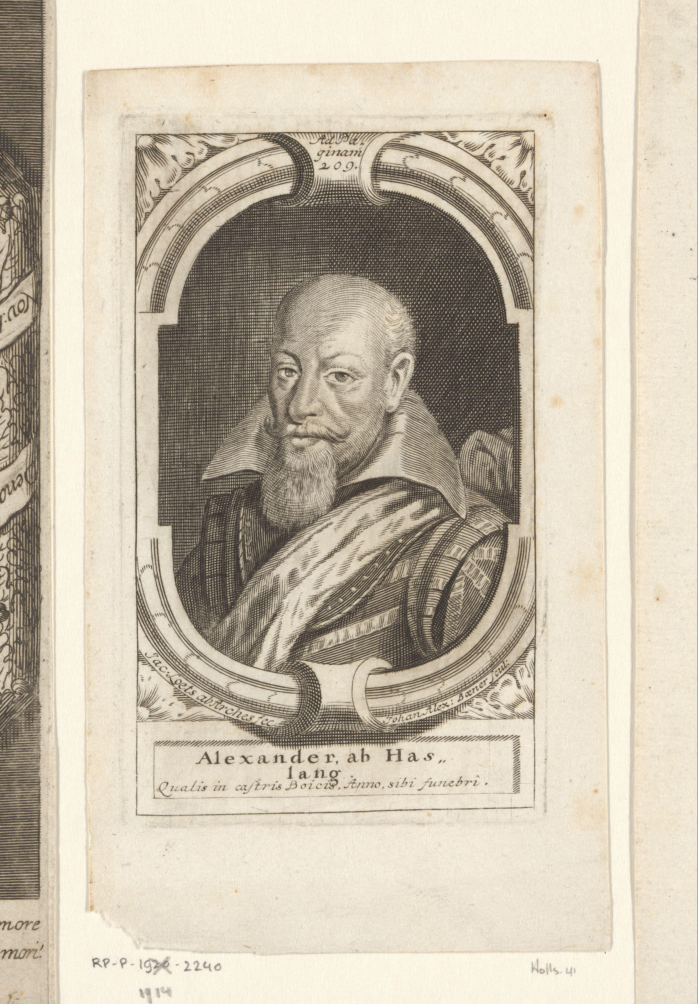 Portret van Alexander von Hasslang