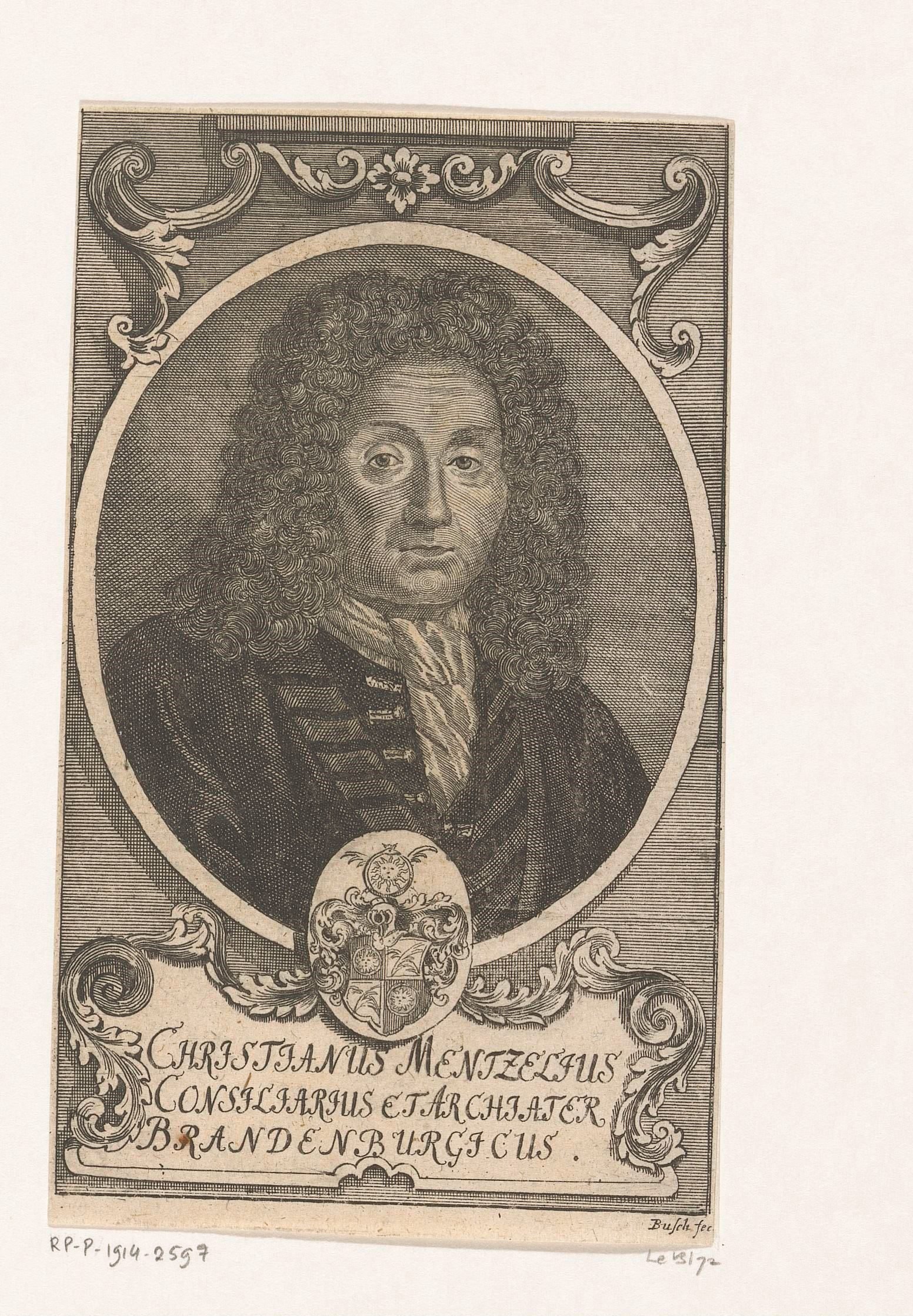 Portret van Christian Mentzel