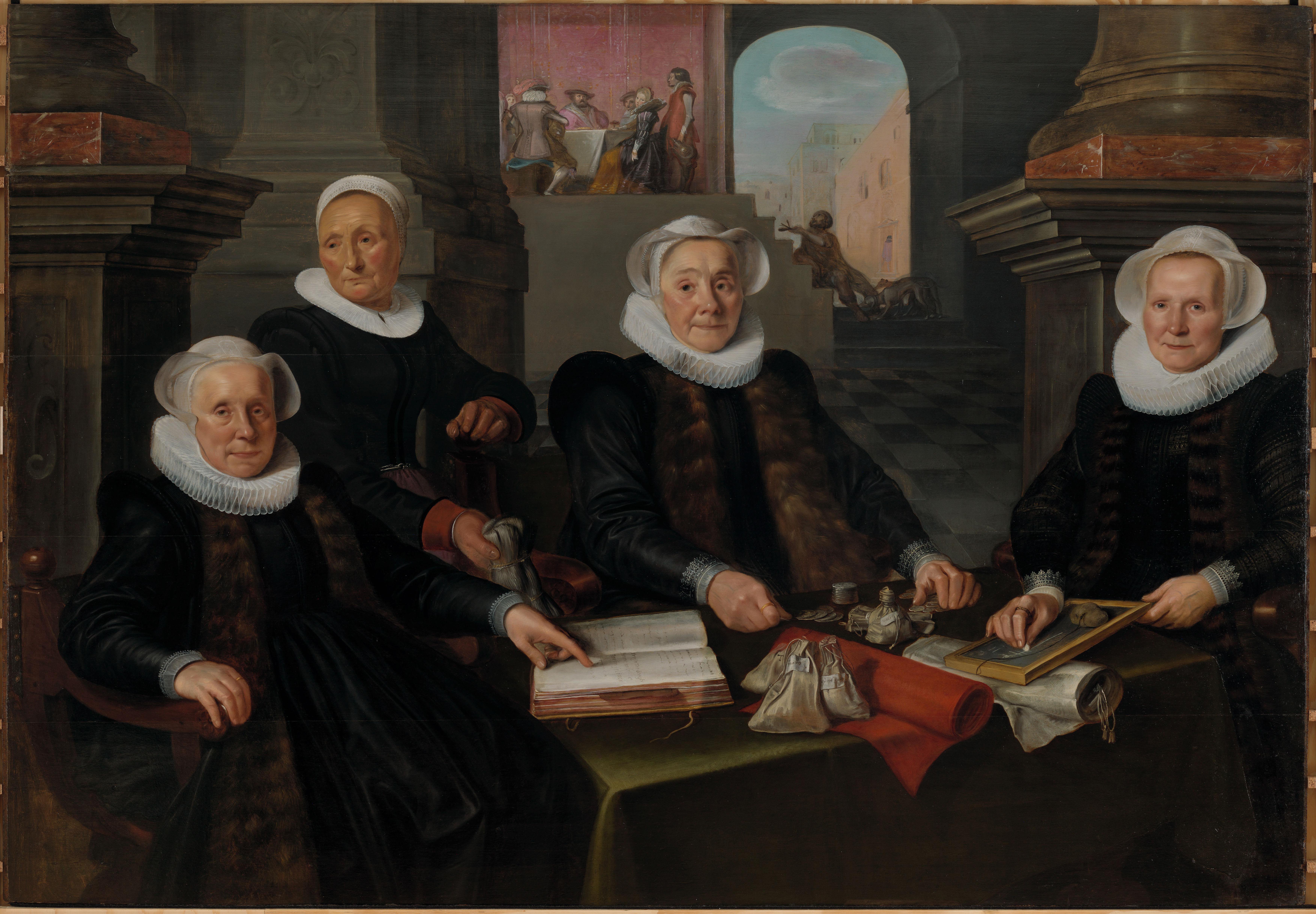 Drie regentessen en de binnenmoeder van het leprozenhuis te Amsterdam