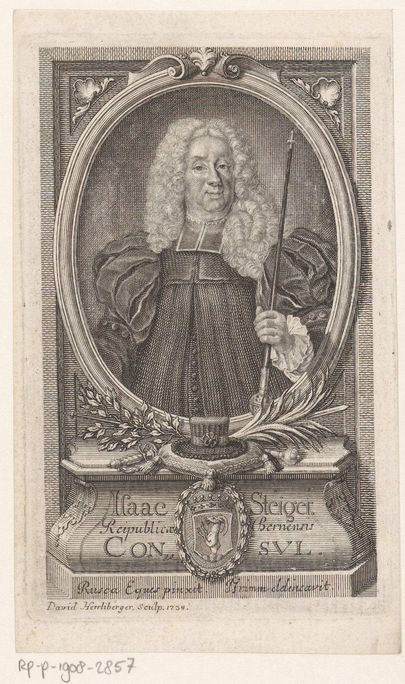 Portret van Isaak Steiger