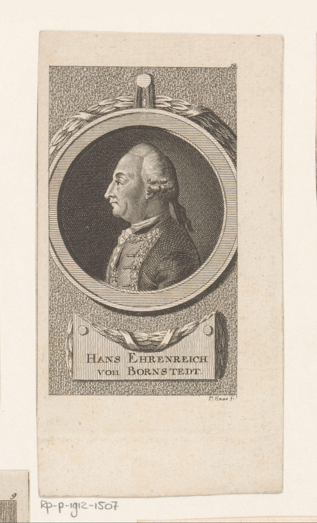 Portret van Hans Ehrentreich von Bornstedt