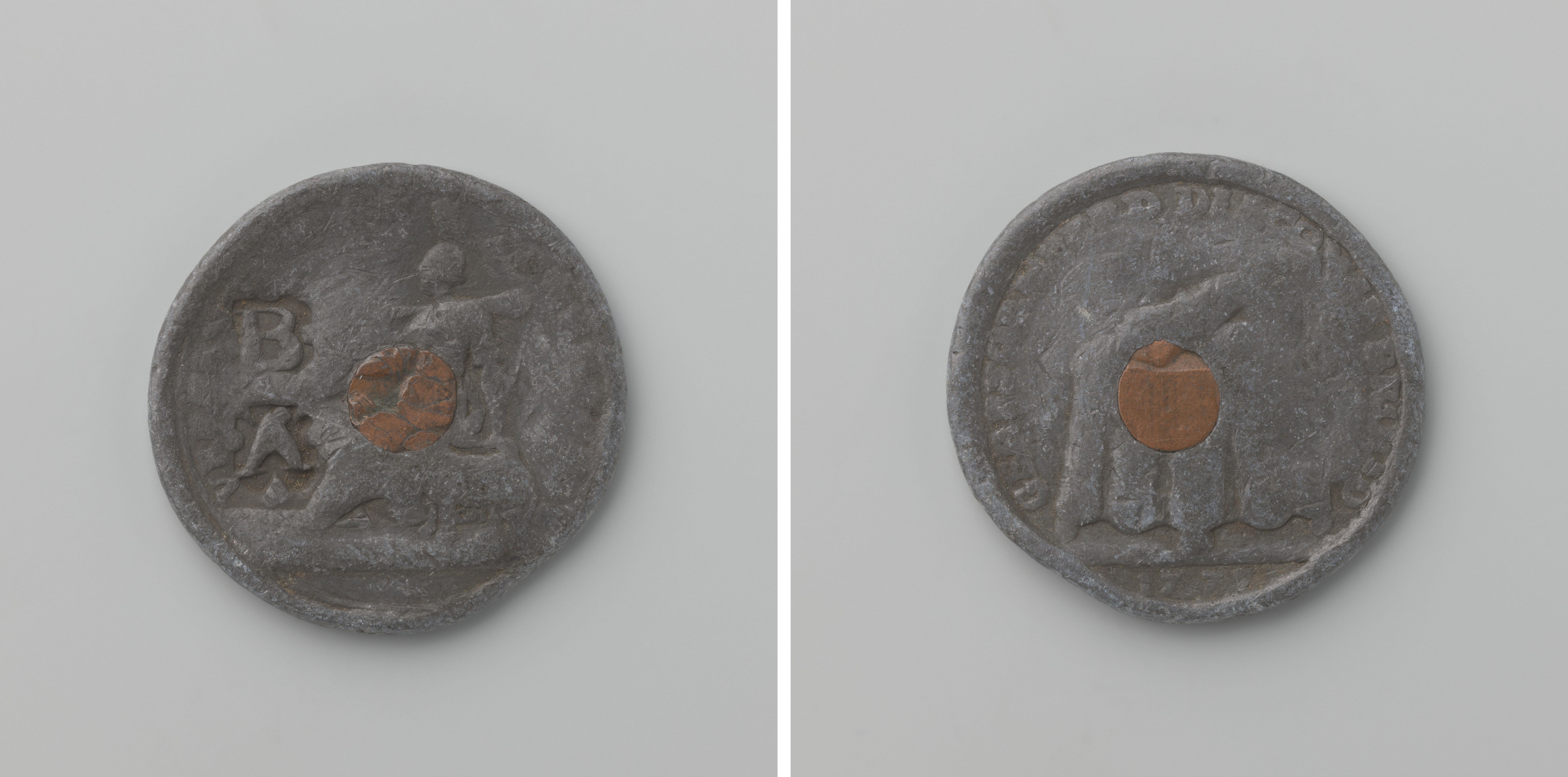 Broodpenning van de Gereformeerde Diaconie te Amsterdam 1777