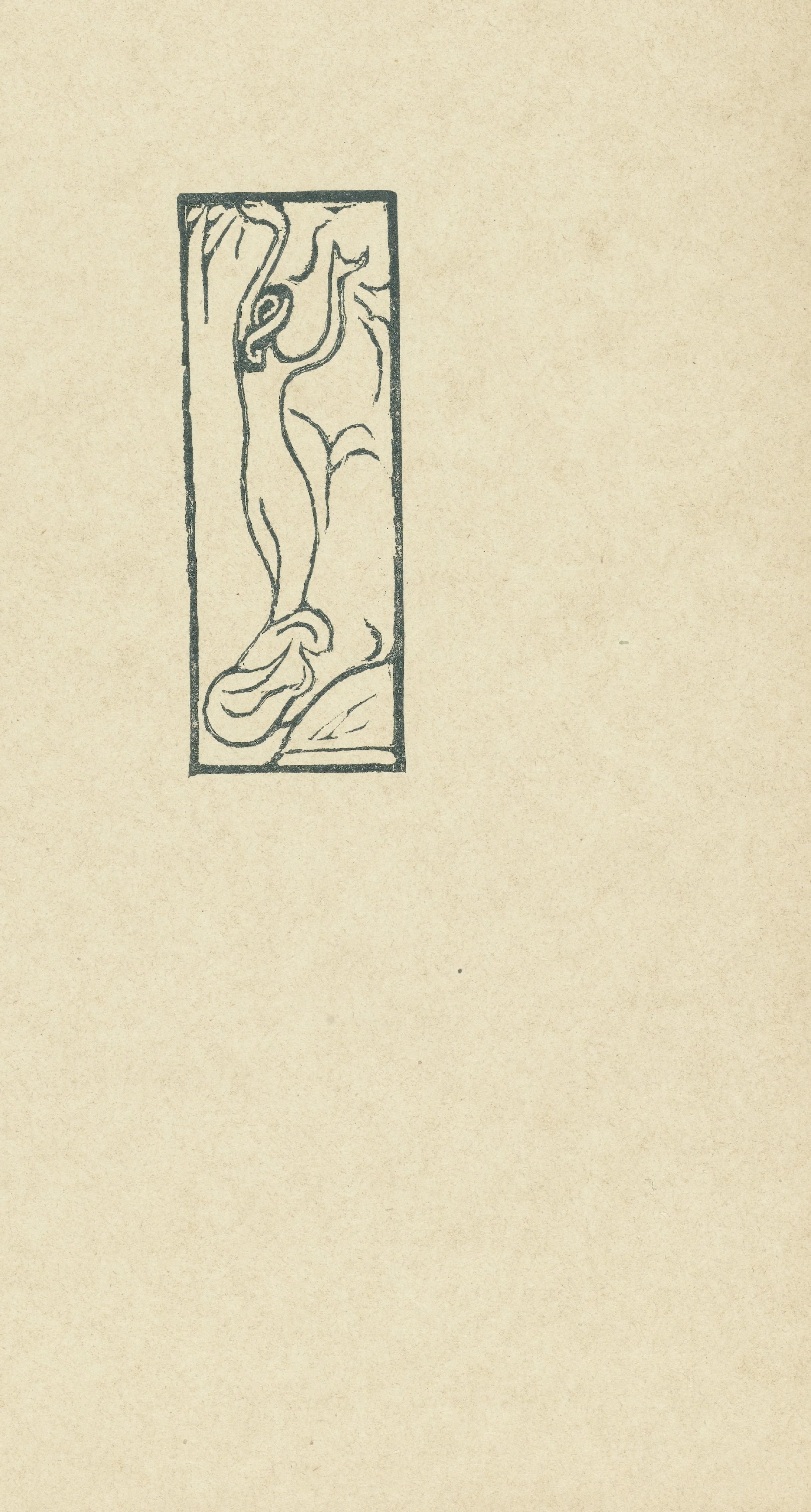 Illustratie met naakte vrouw bij gedicht in dichtbundel Sagesse van Paul Verlaine