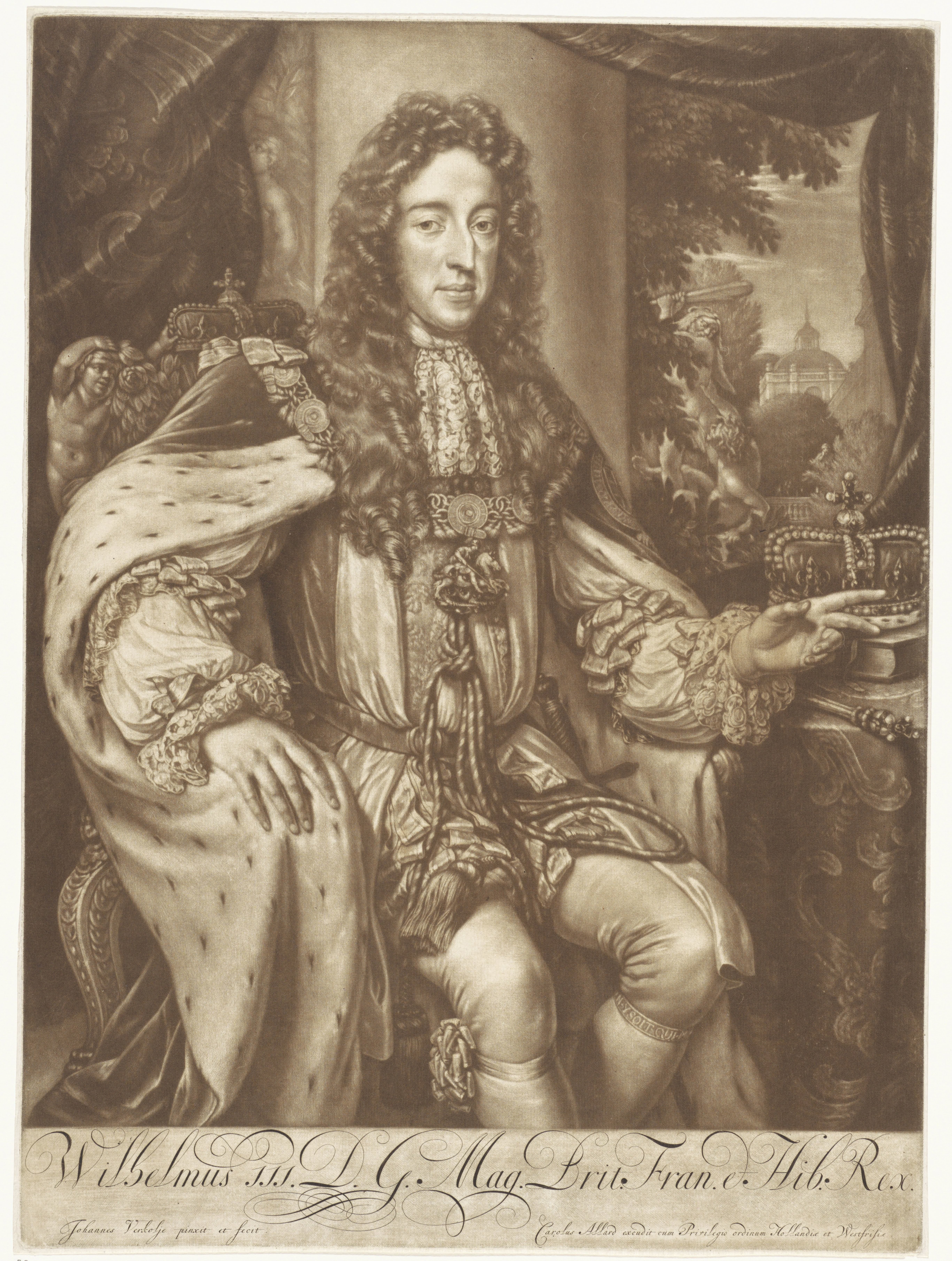 Portret van Willem III, prins van Oranje-Nassau, koning van Engeland