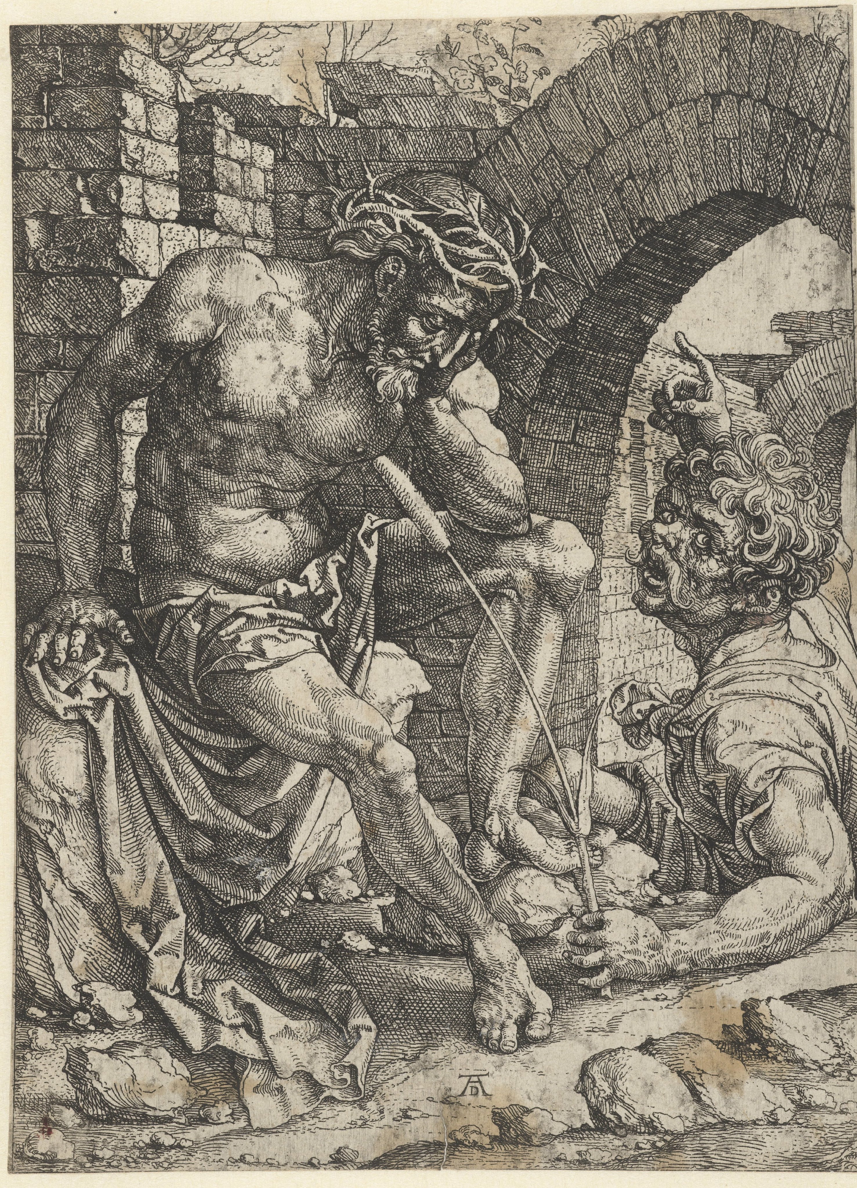 Christus op de koude steen