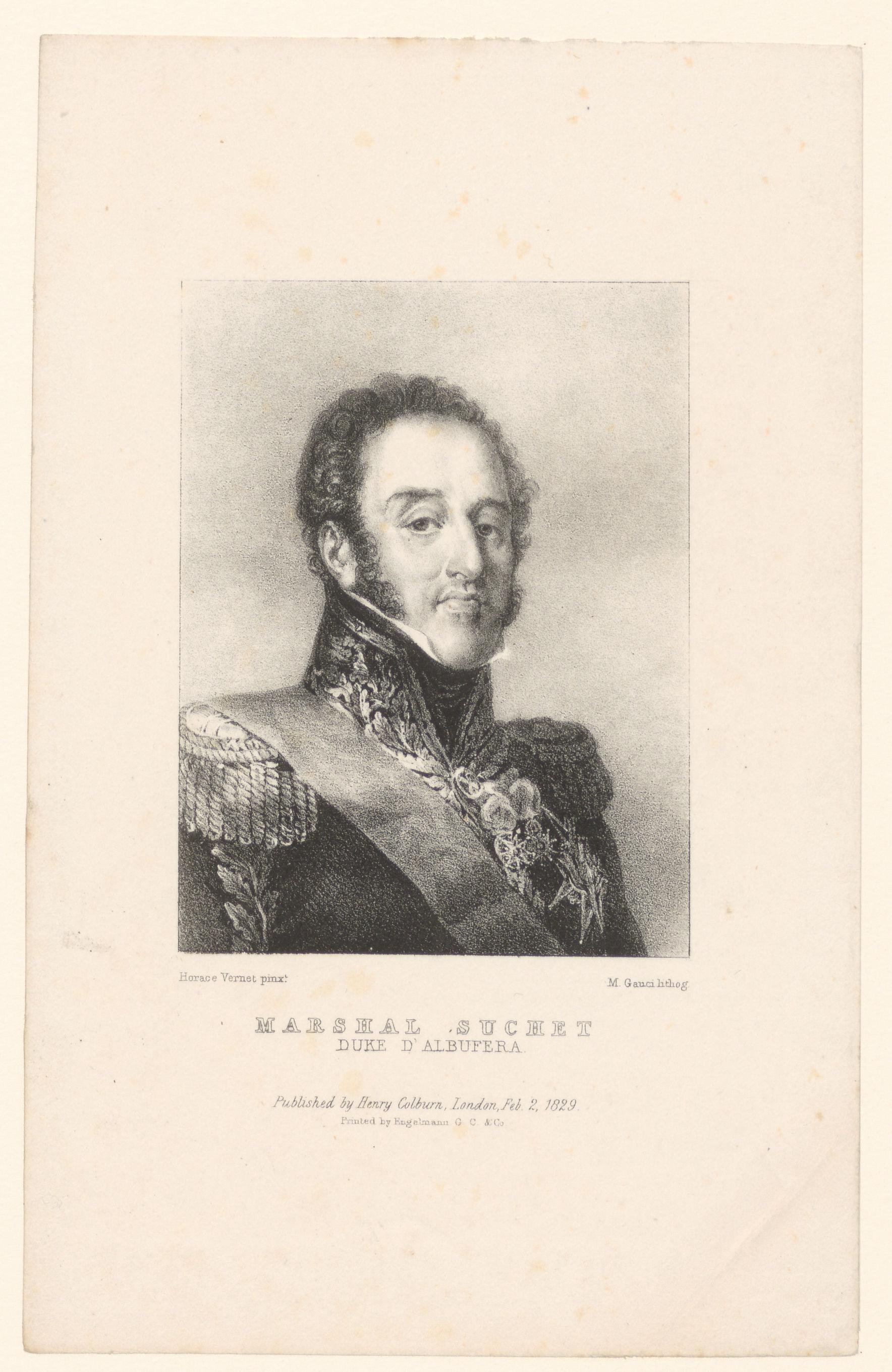 Portret van Louis-Gabriel Suchet
