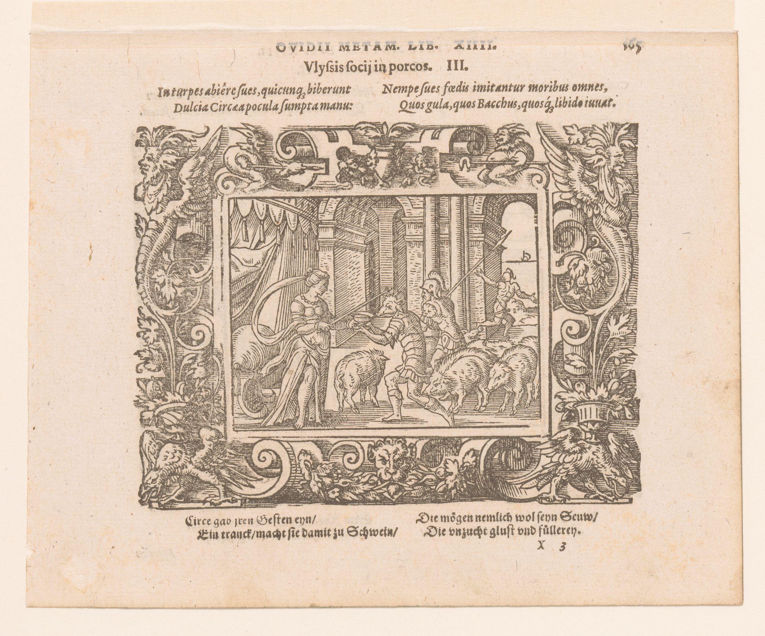 Circe verandert de mannen van Odysseus in zwijnen