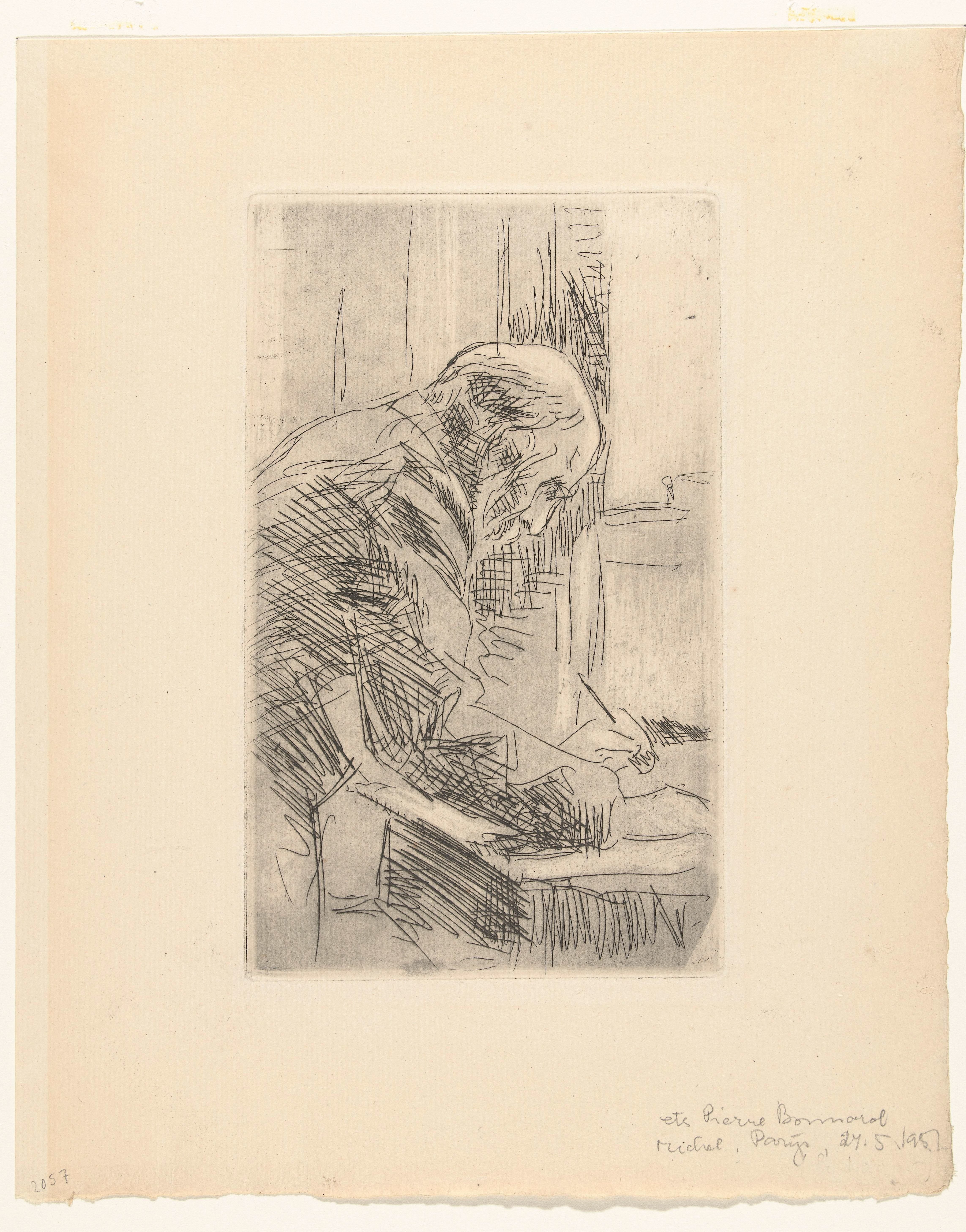 Portret van de kunstenaar Edouard Vuillard