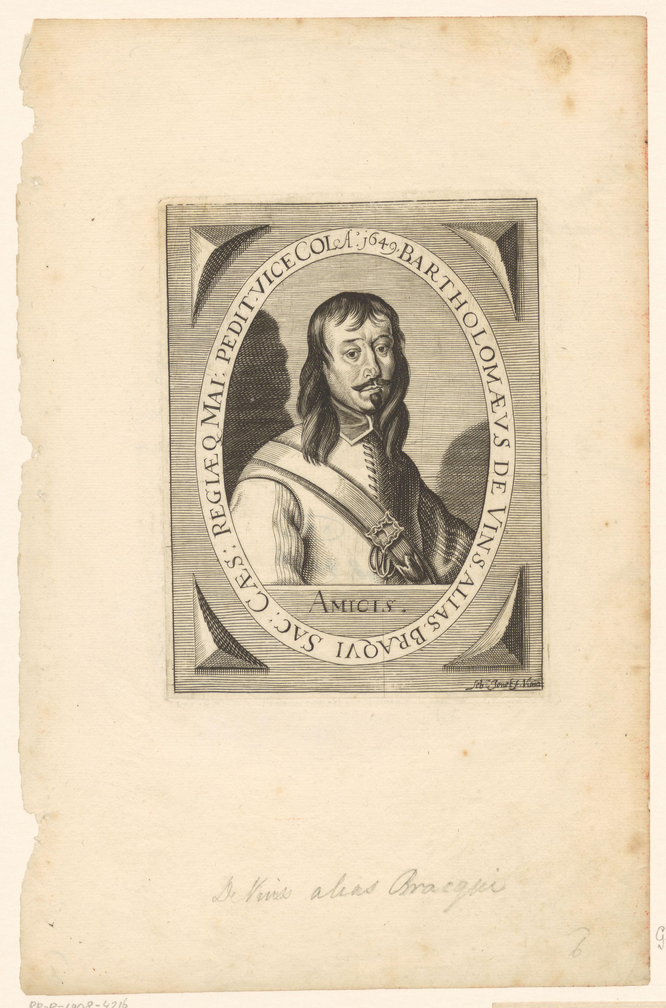 Portret van Bartolomeüs de Vins
