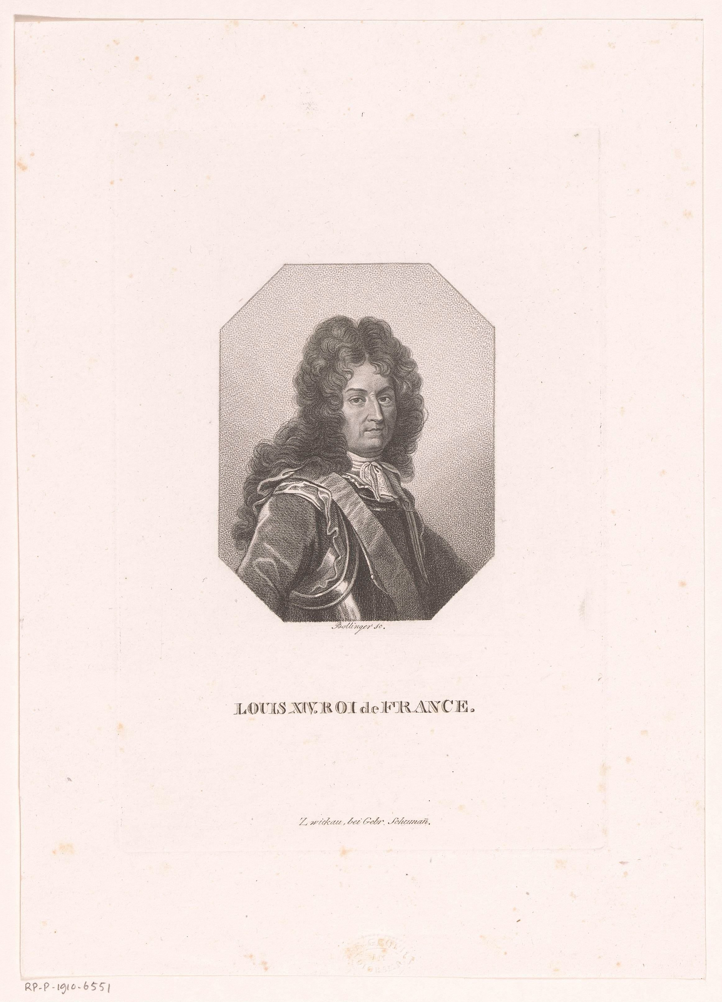 Portret van Lodewijk XIV, koning van Frankrijk