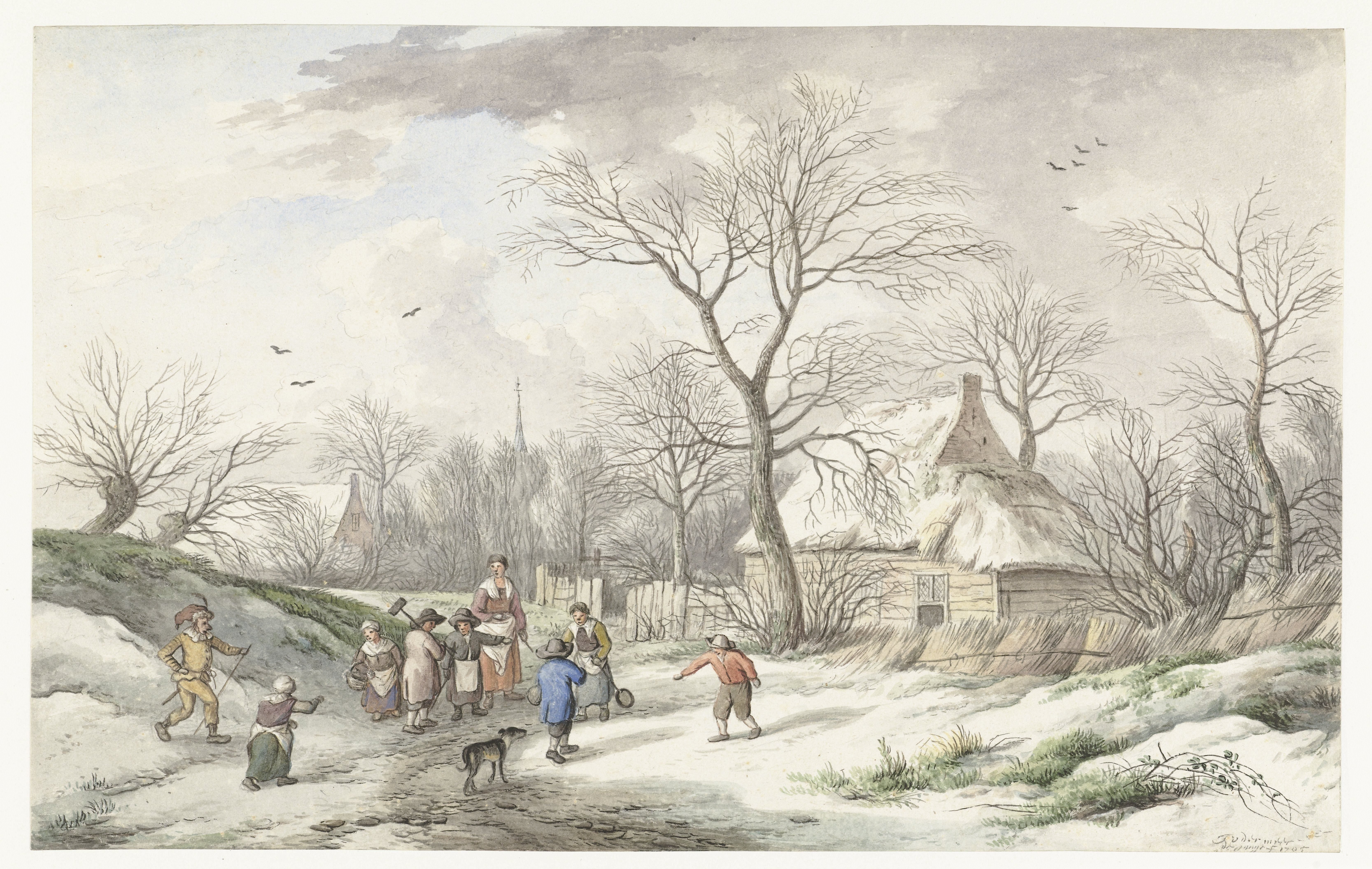 Winter: Assembling for Shrove Tuesday