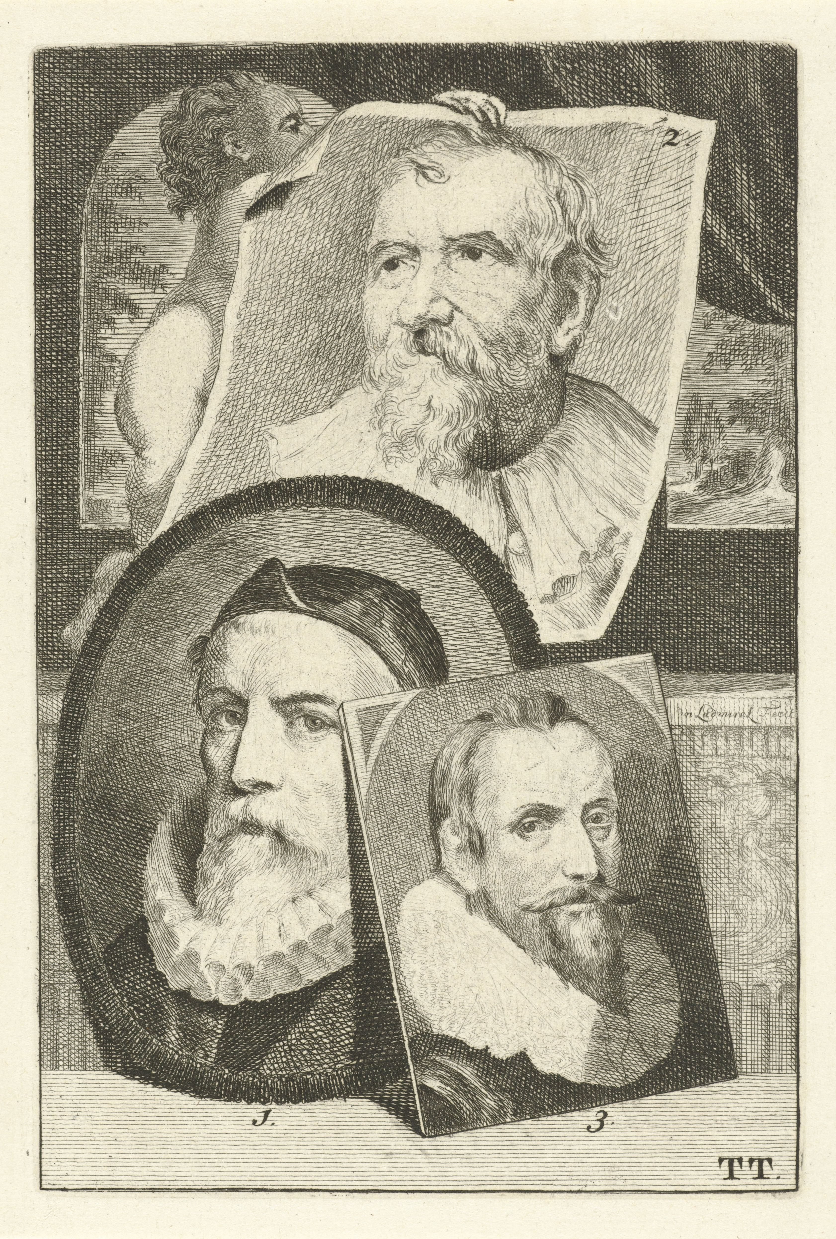 Portretten van Otto van Veen, Adam van Noort en Marcus Gheeraerts II