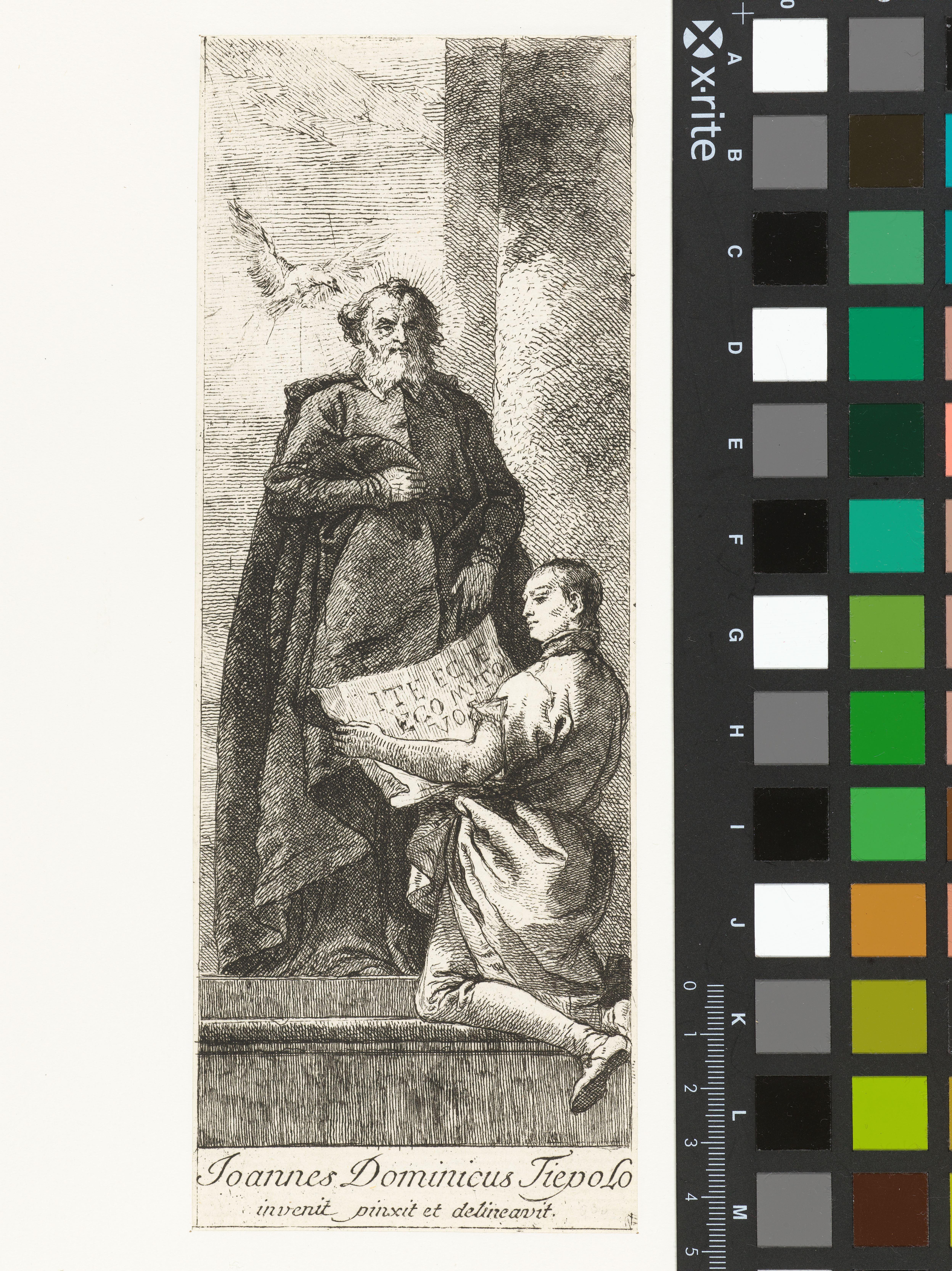 Heilige Hieronymus Aemilianus met knielende jongen