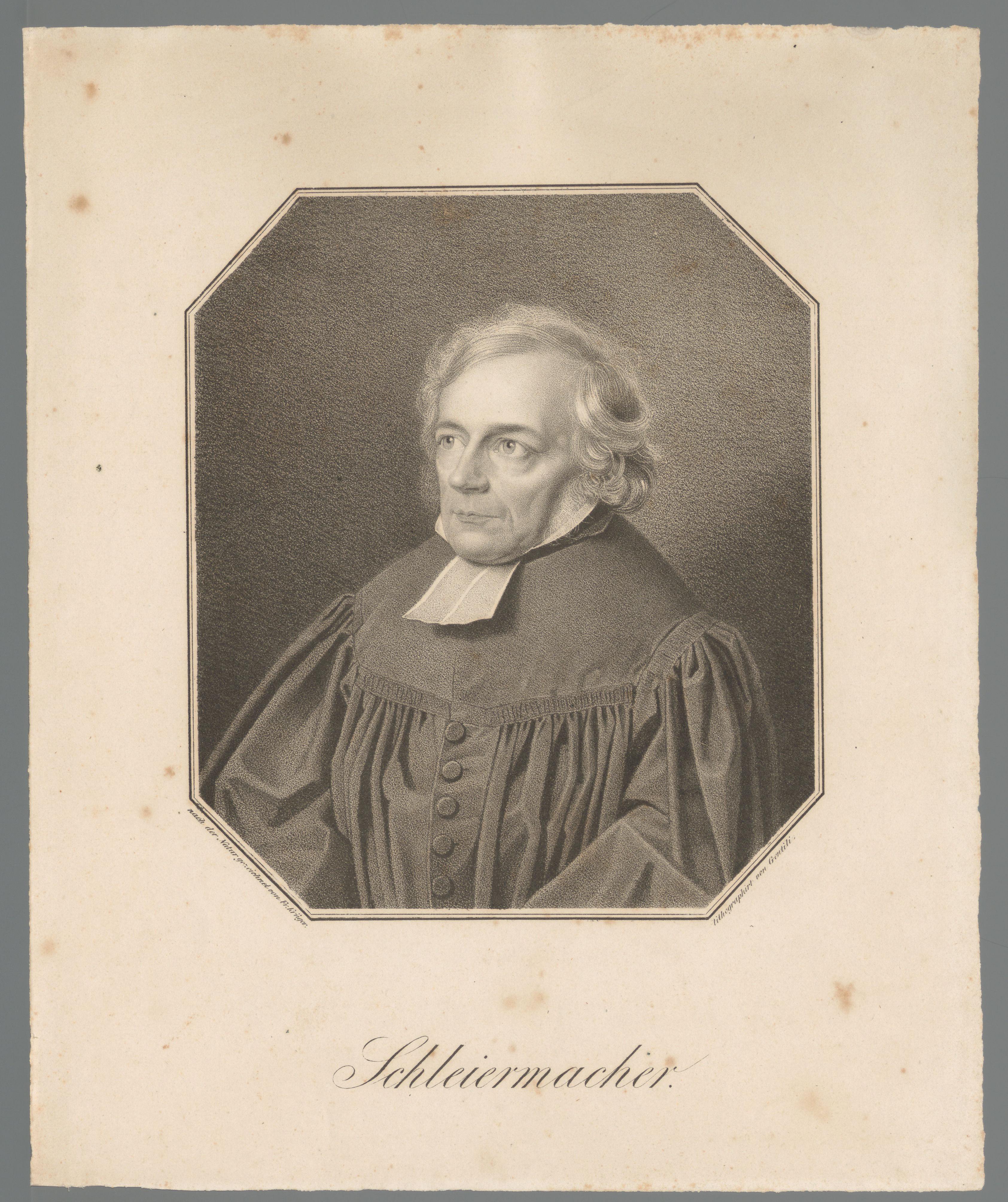 Portret van Friedrich Ernst Daniel Schleiermacher