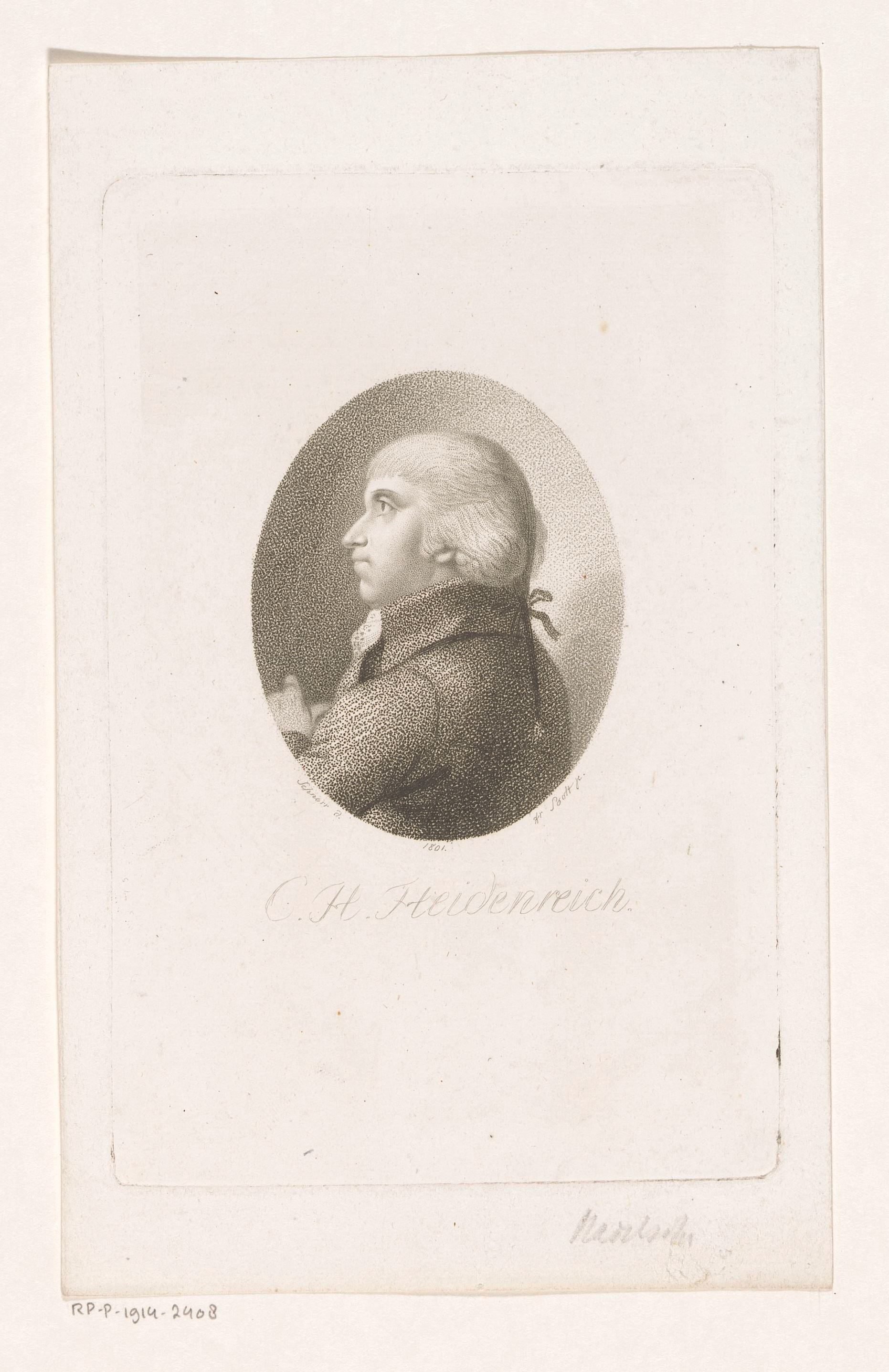 Portret van Carl Heinrich Heydenreich