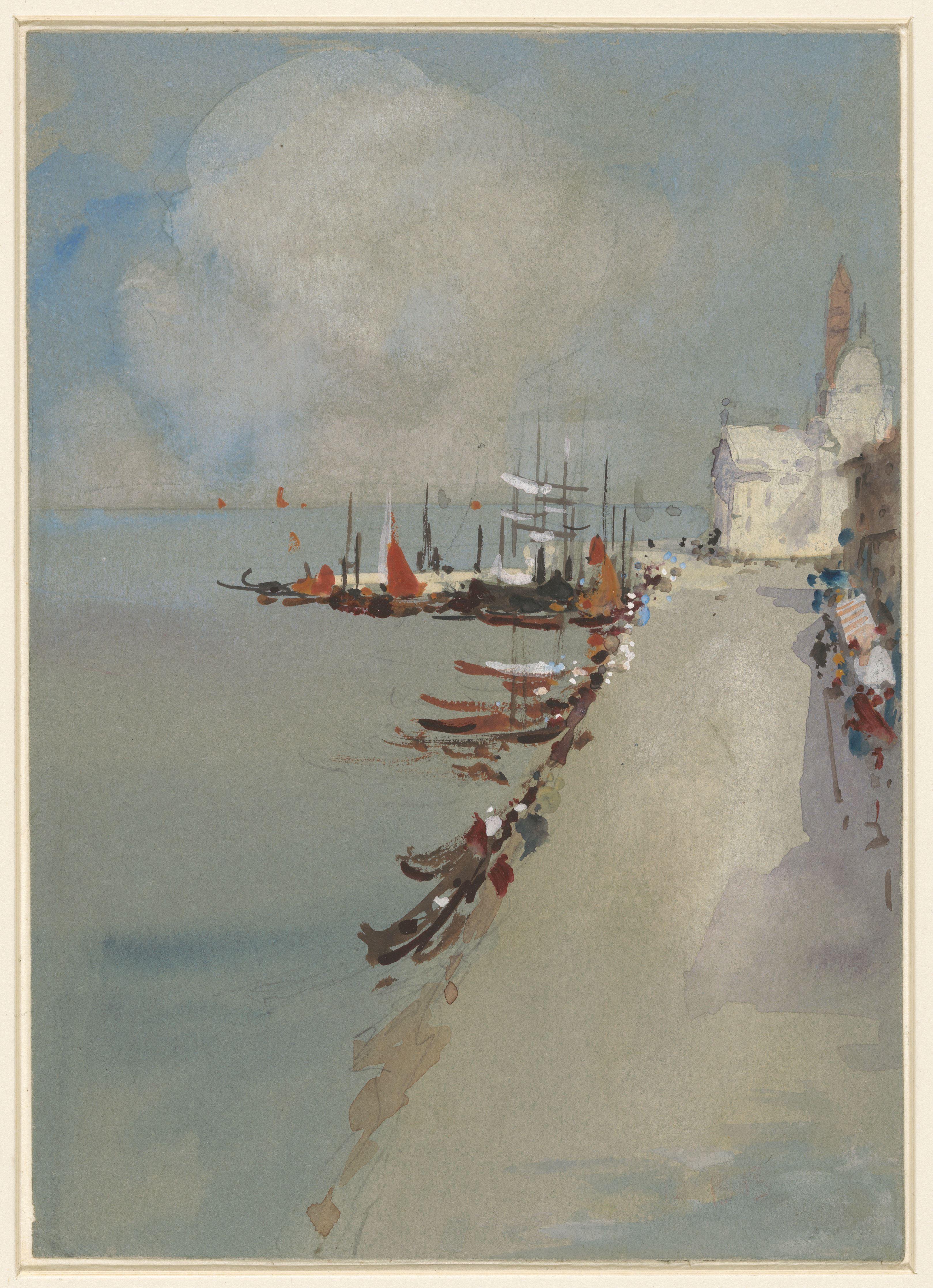 Gezicht te Venetië met het kanaal van Giudecca