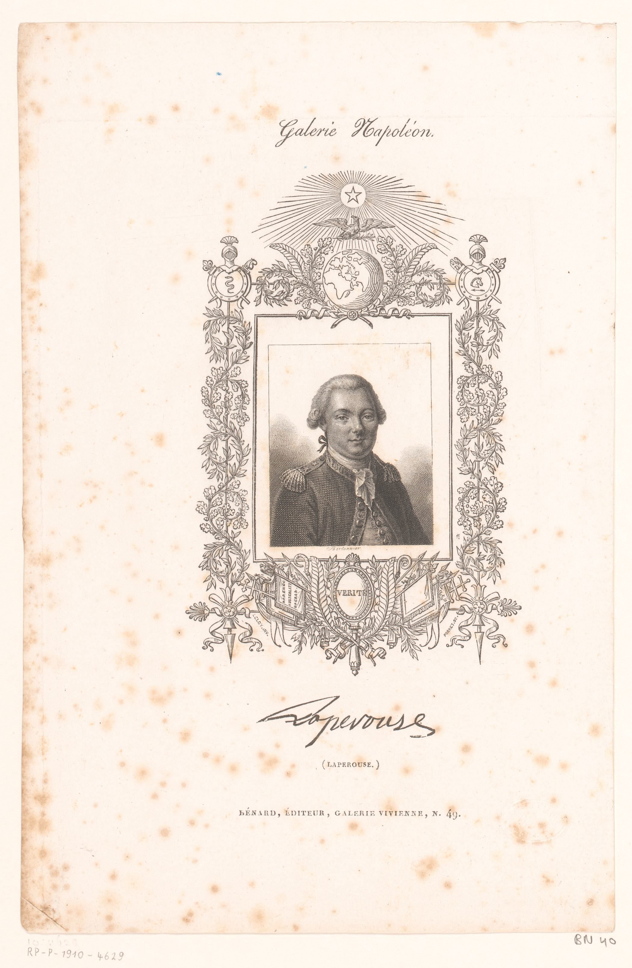 Portret van graaf Jean-François de La Pérouse