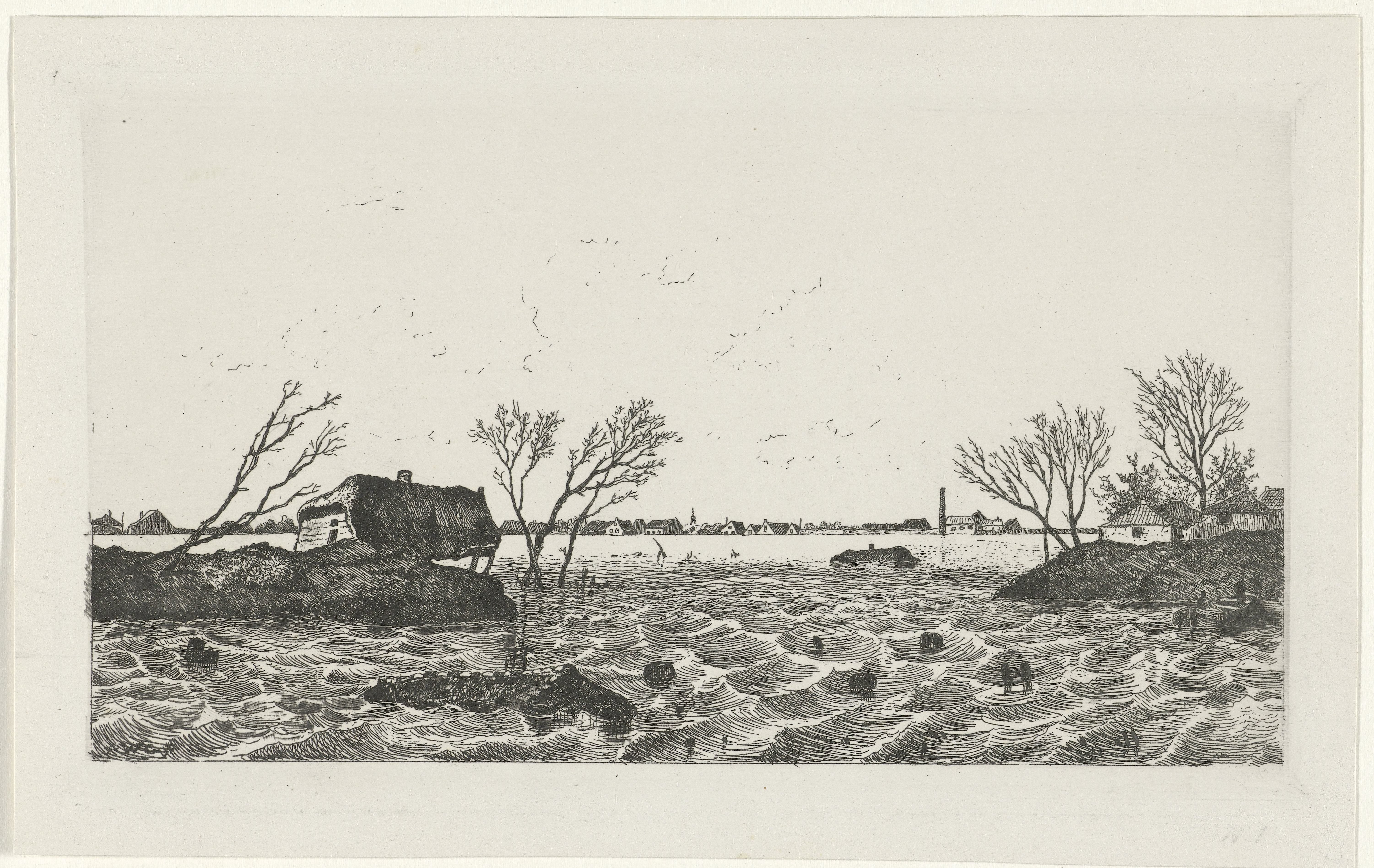 Dijkdoorbraak bij Dreumel, 1855