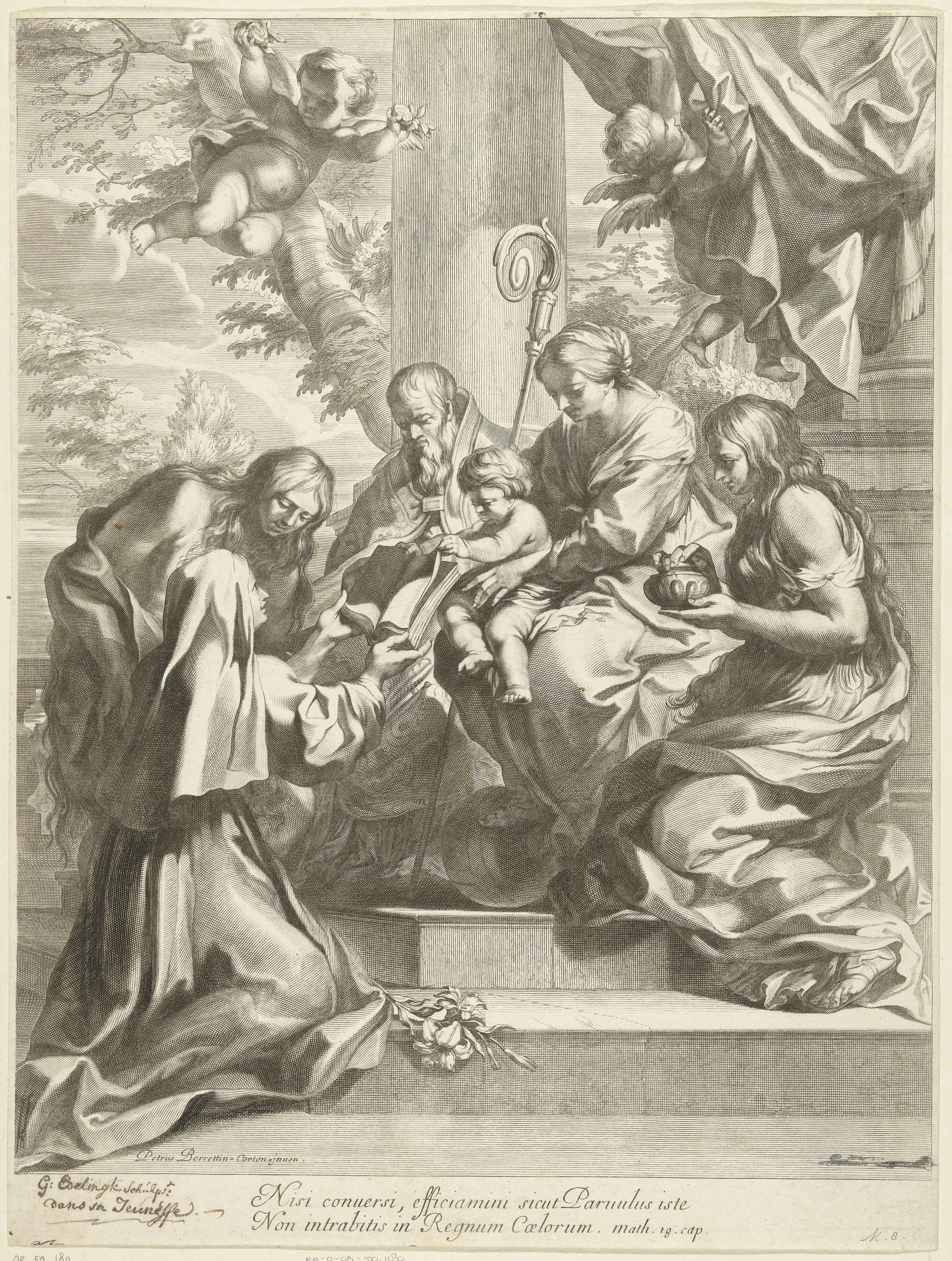 Heilige Martina aan de voeten van Maria