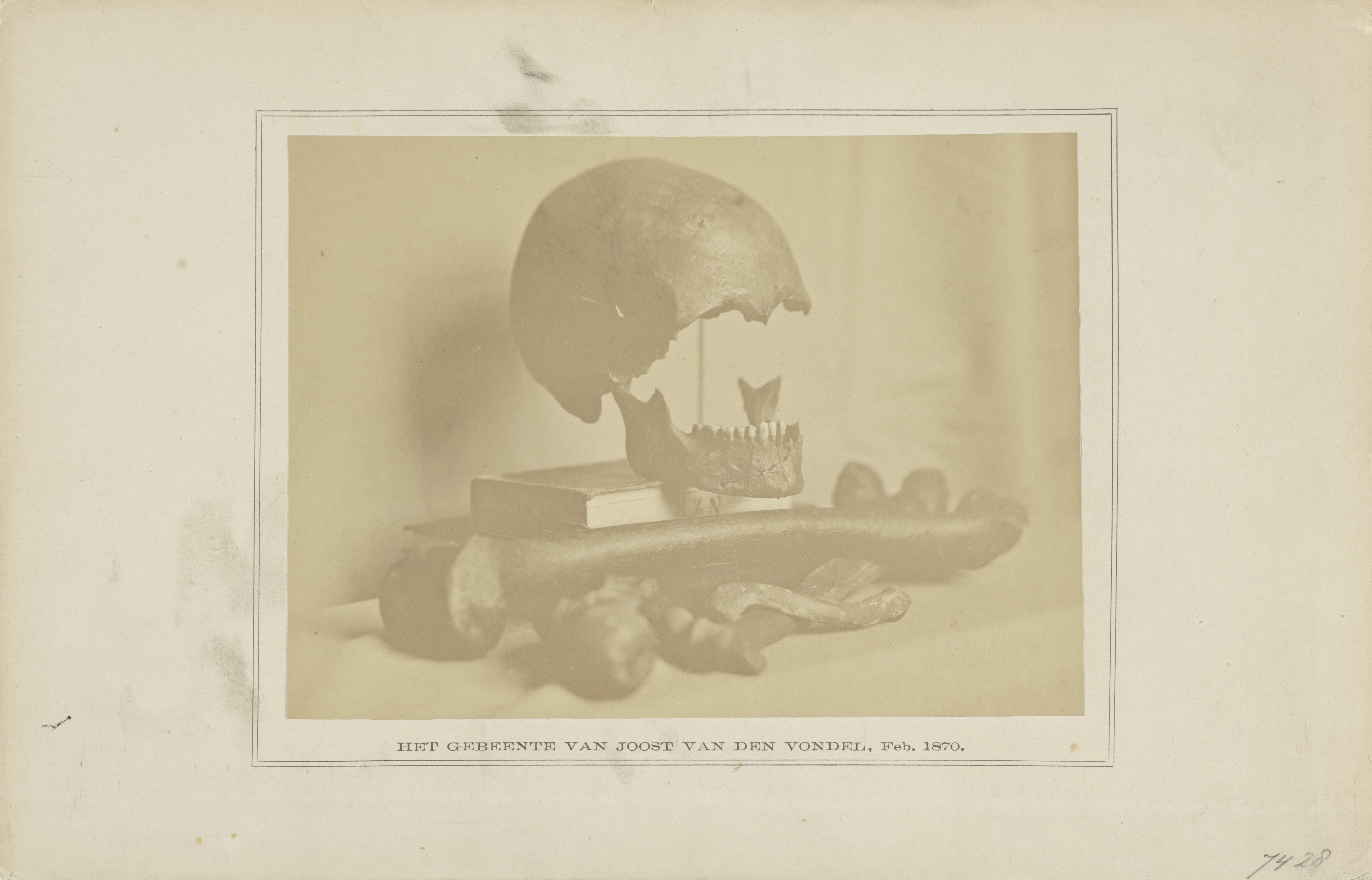 Het gebeente van Joost van den Vondel, Feb. 1870